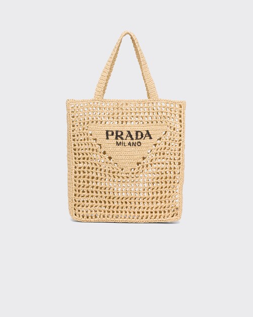 prada raffia tote