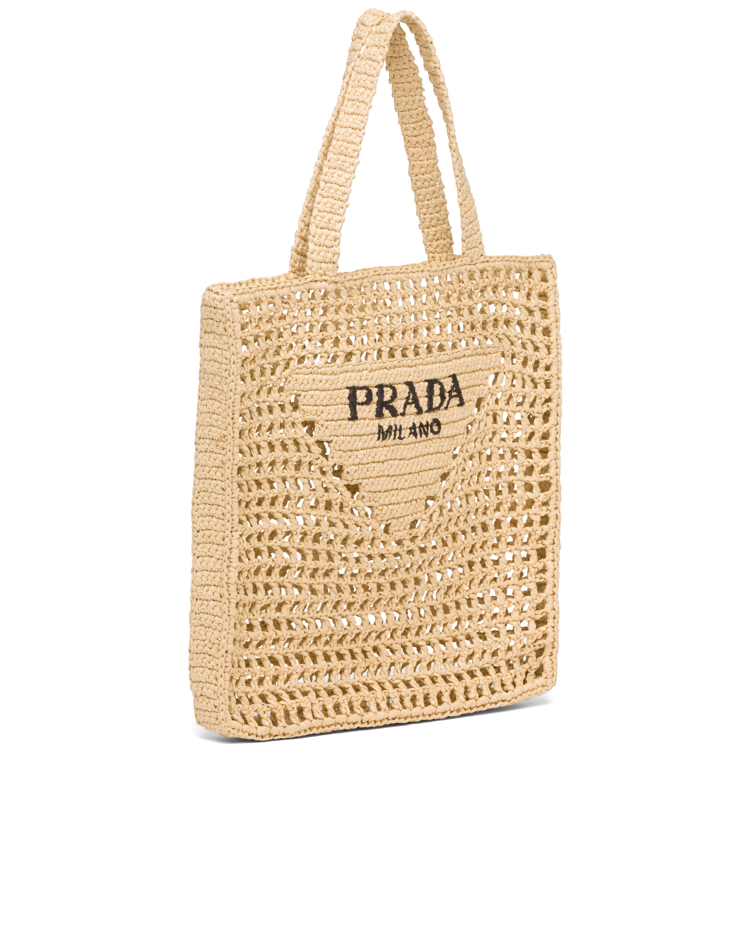 raffia leather tote