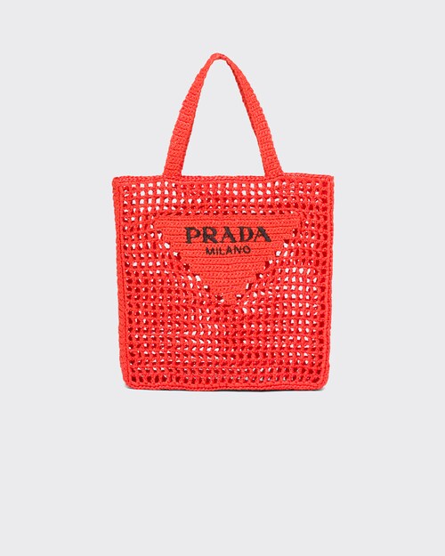 prada raffia tote