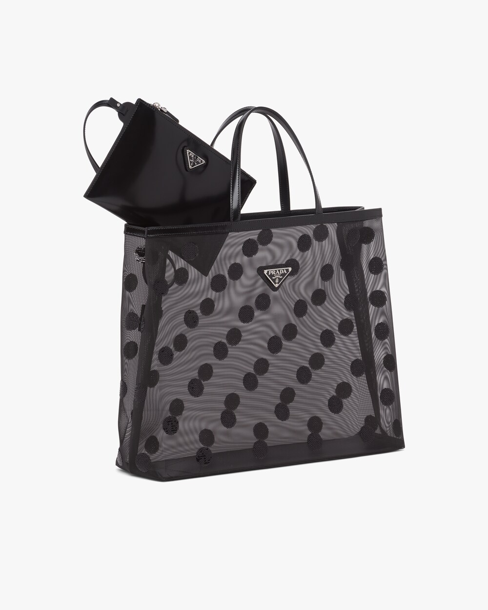 prada grey tote