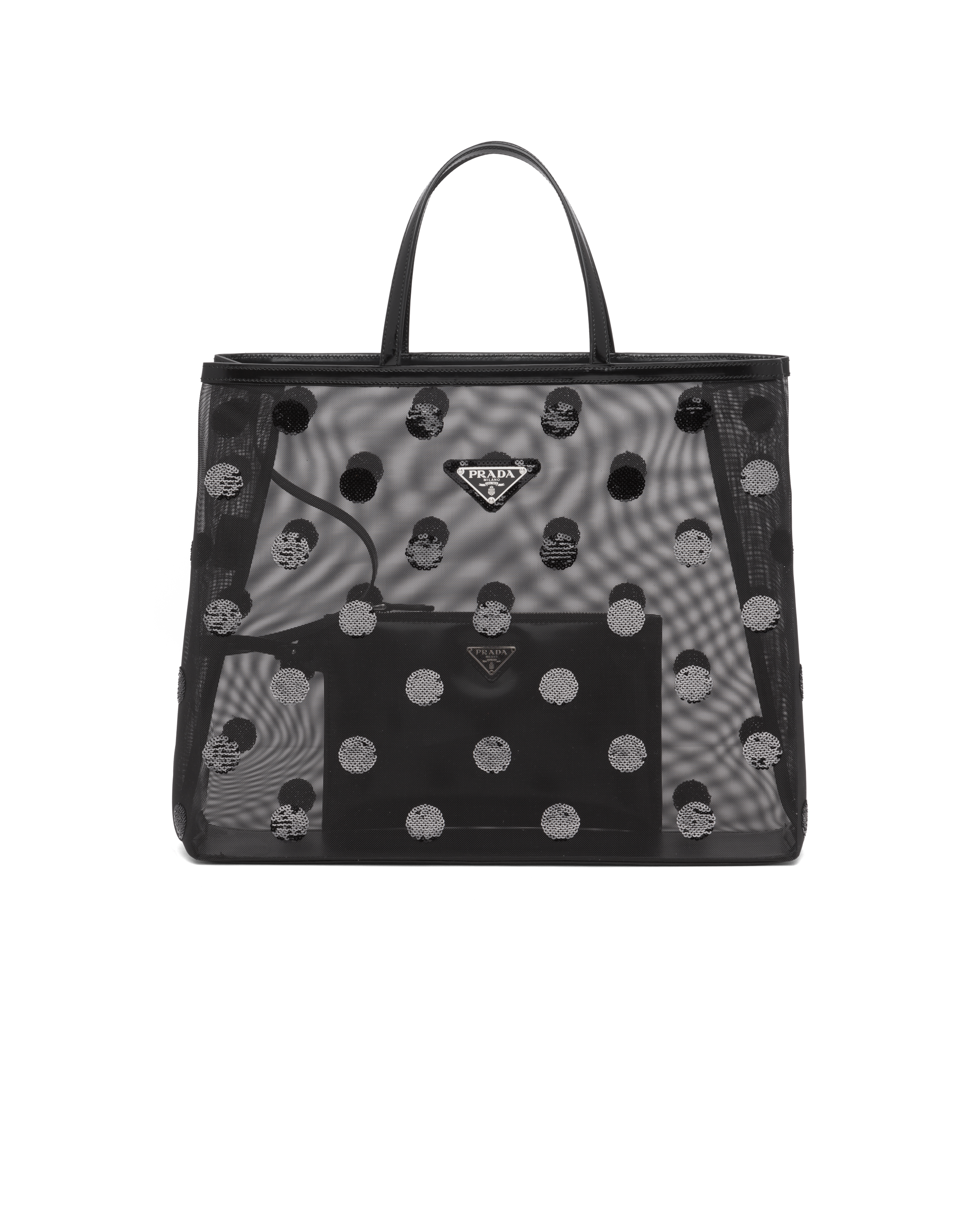 polka dot tote bag