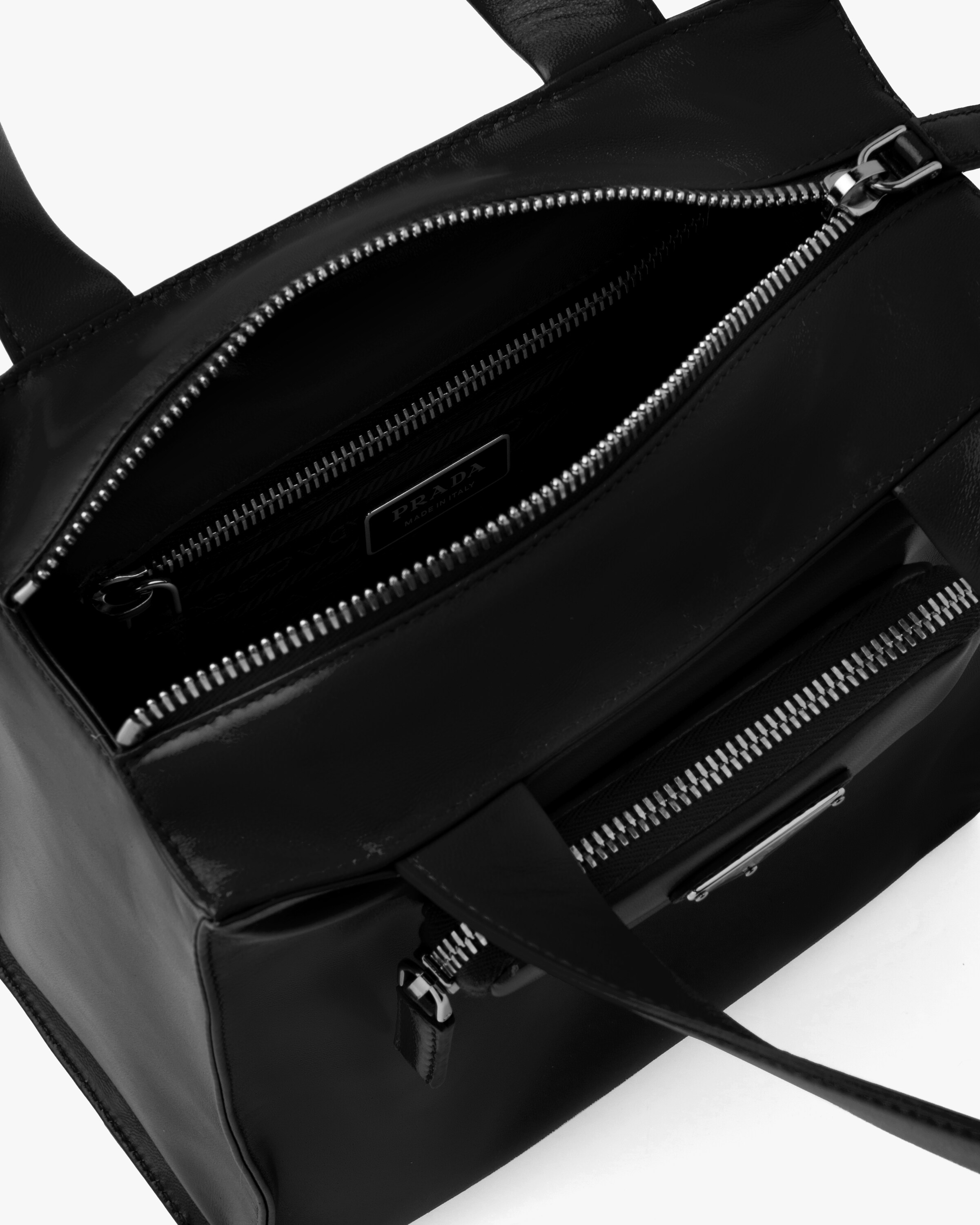 Black Nappa leather tote bag Prada