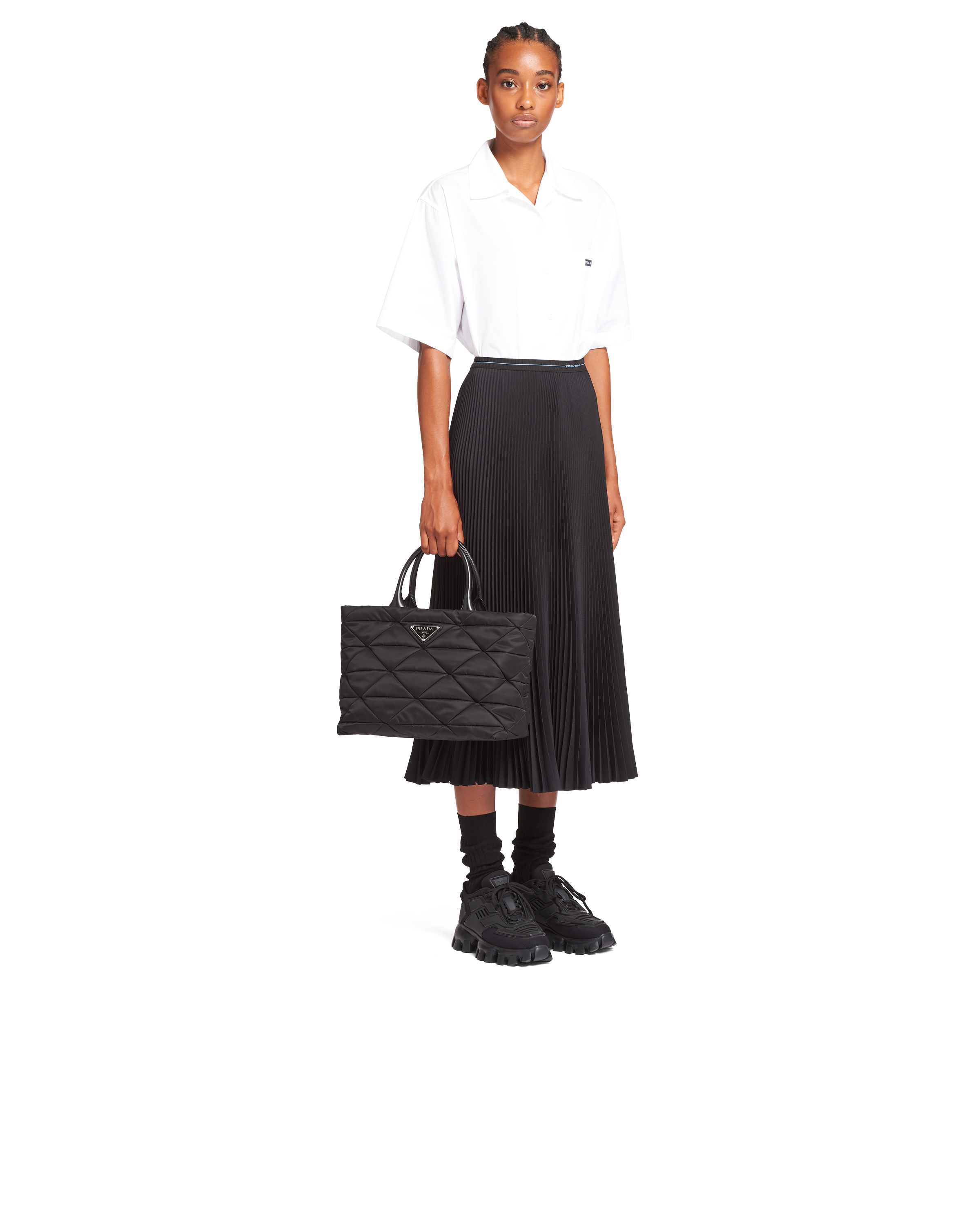 Prada padded sales nylon tote