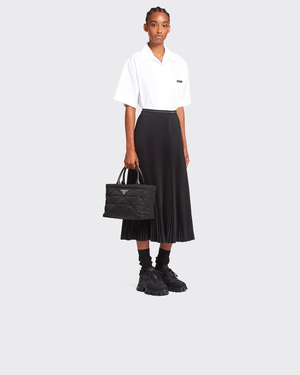 prada padded nylon tote