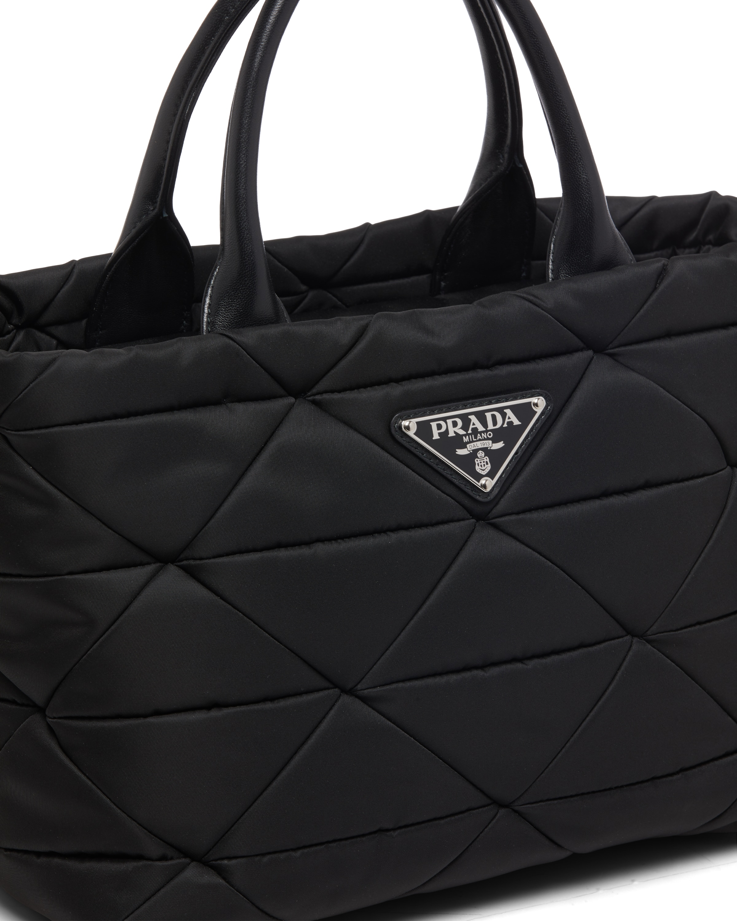 Small padded nylon tote Prada