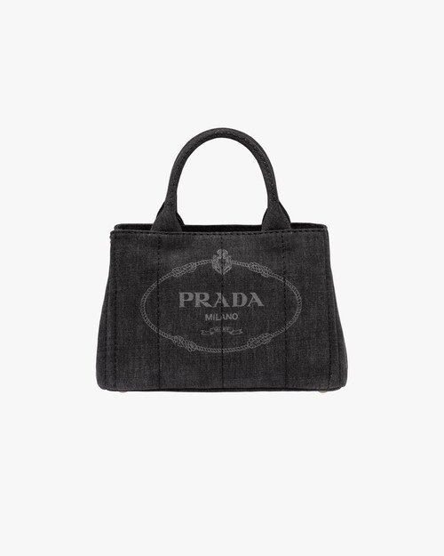 prada logo canvas tote