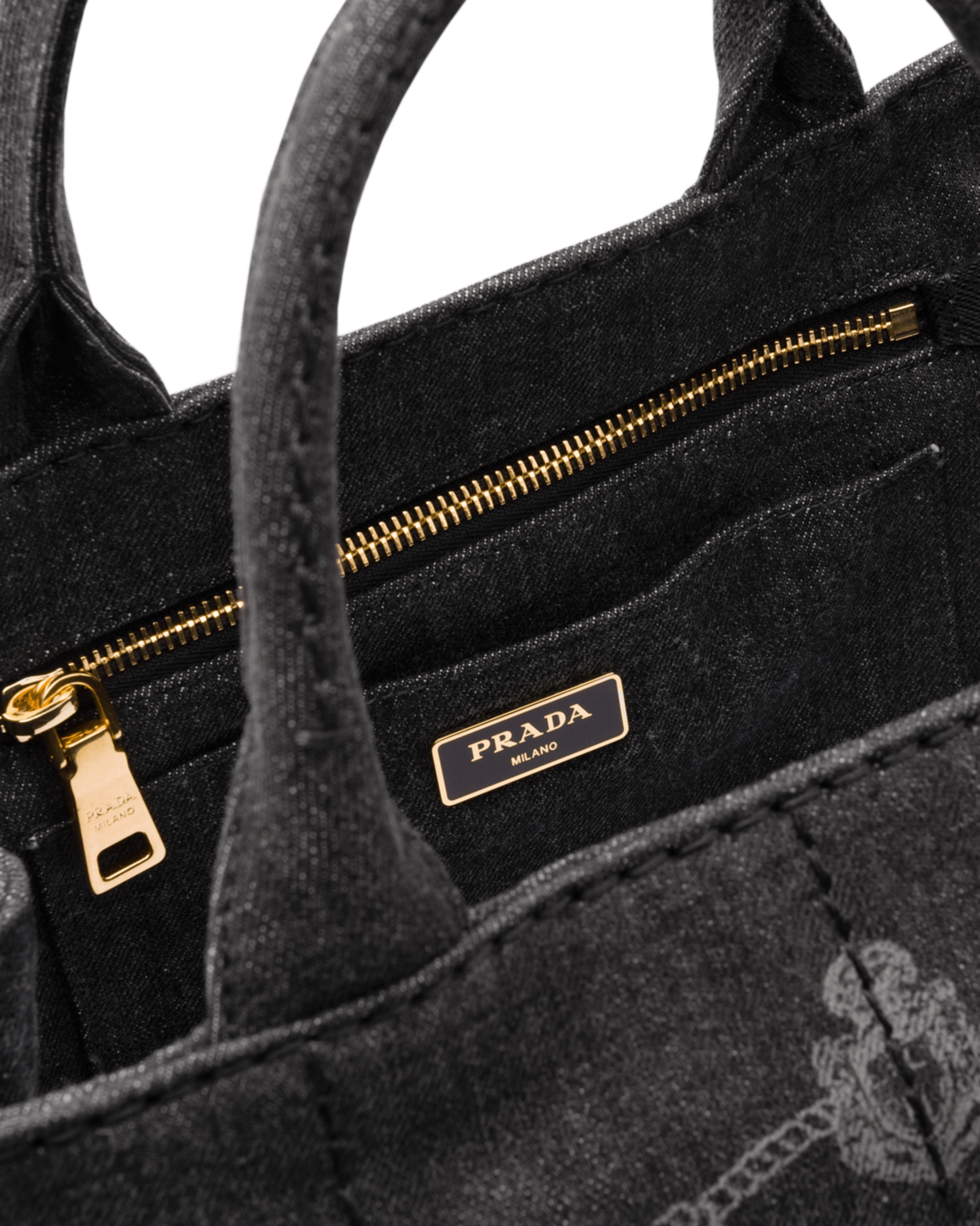 Prada denim bag price sale