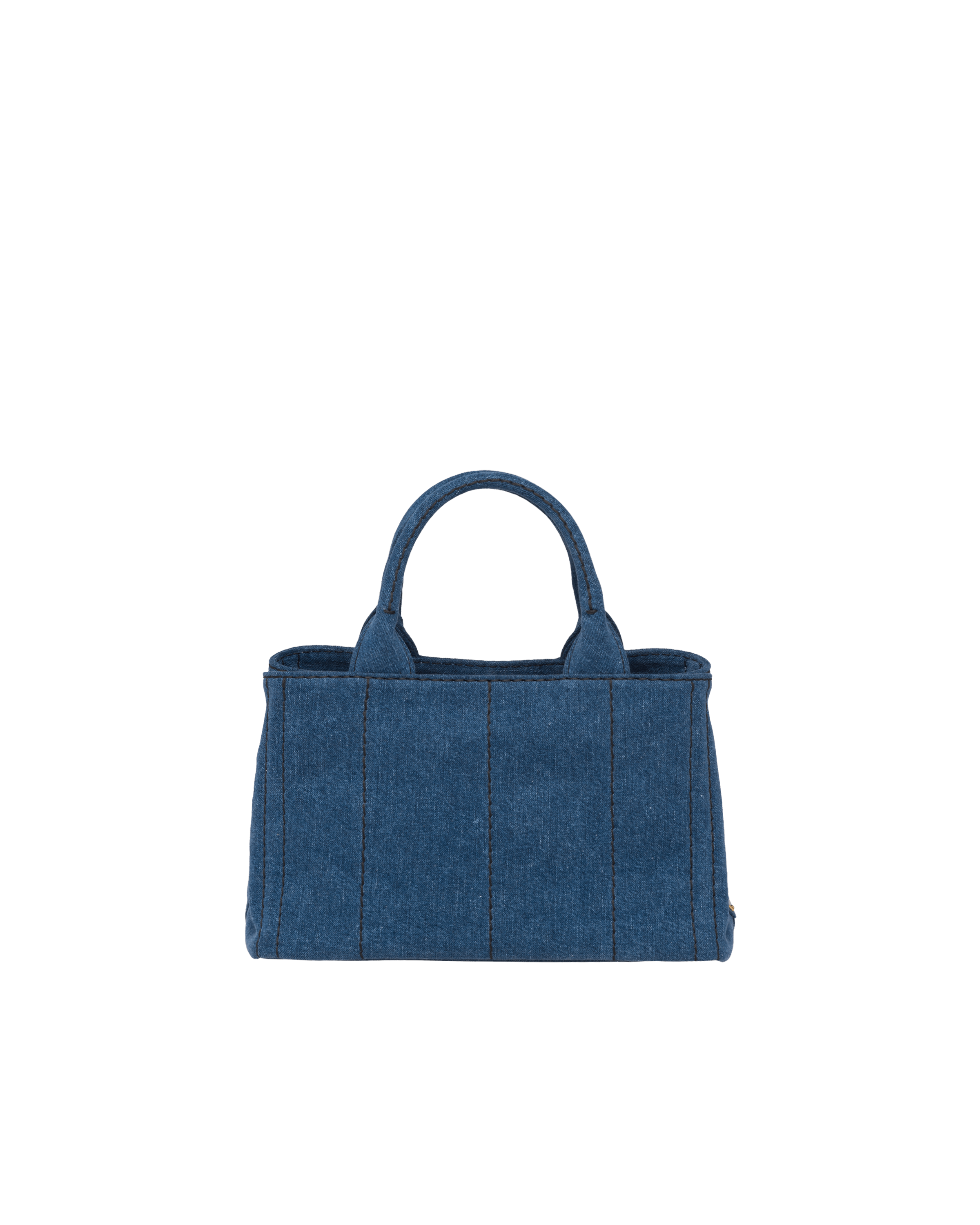 prada denim tote