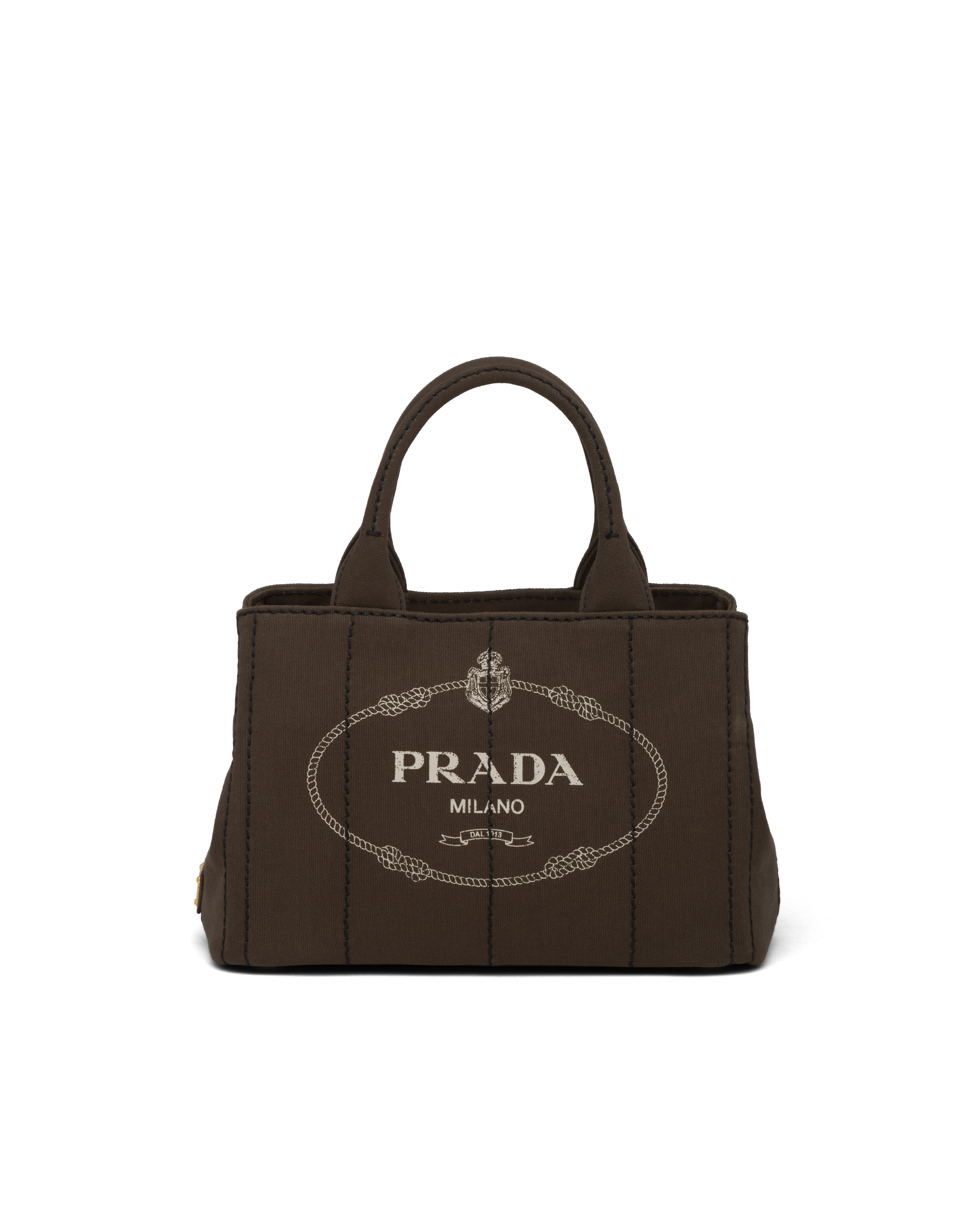 prada logo canvas tote