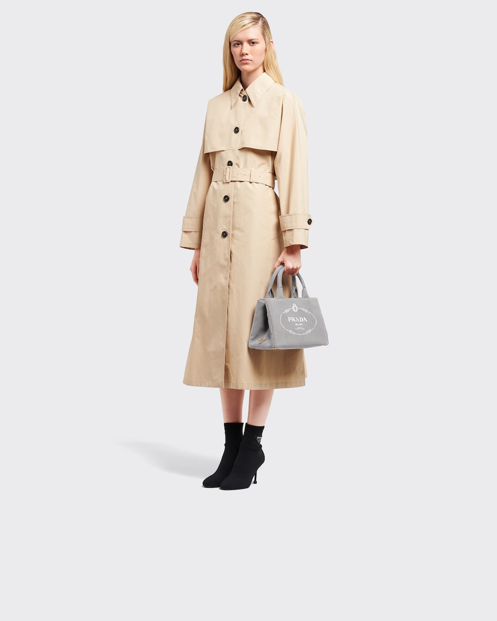 PRADA カナパ ファブリック ハンドバッグ www