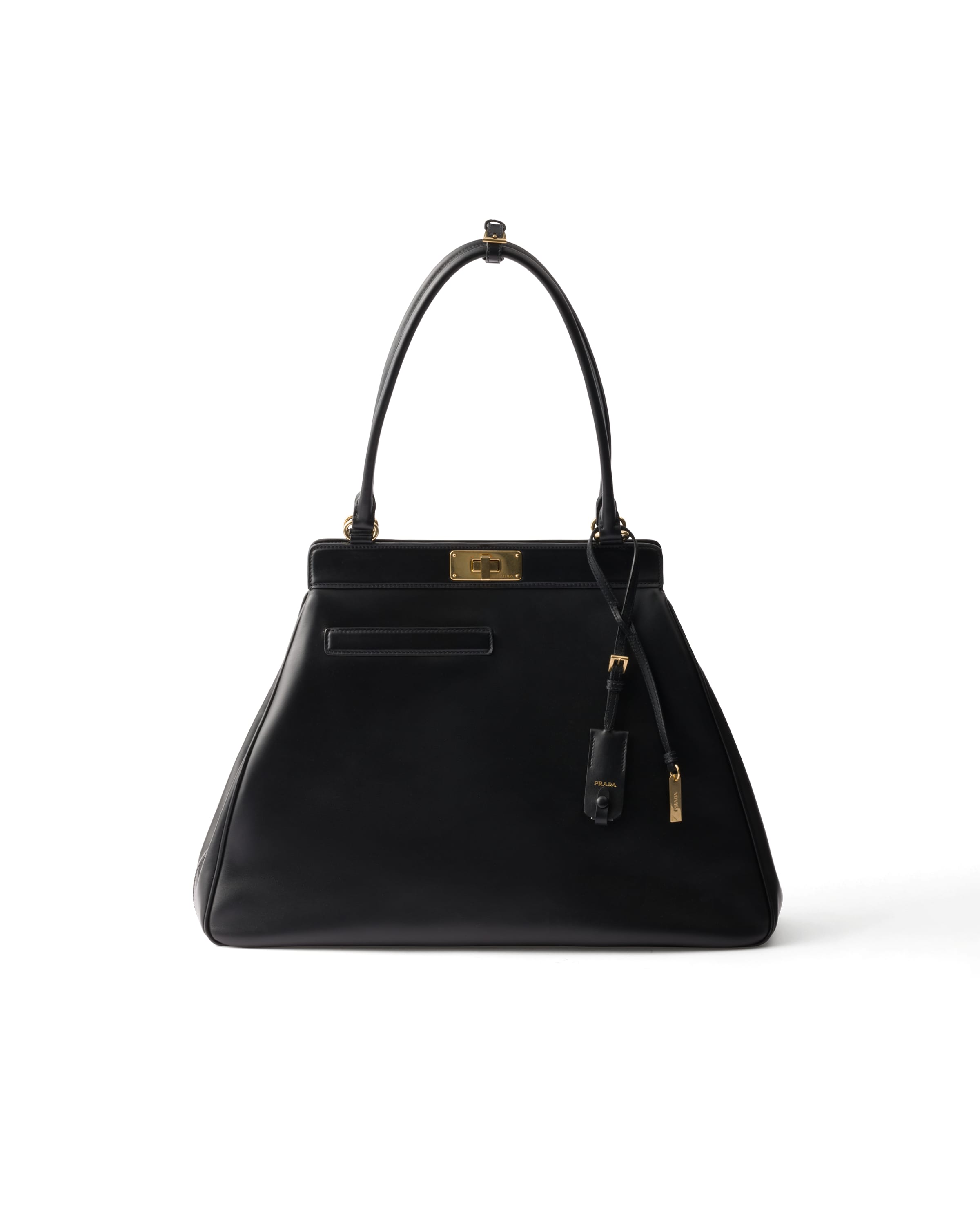 Prada Borsa Shopping Large In Pelle, Donna, Nero