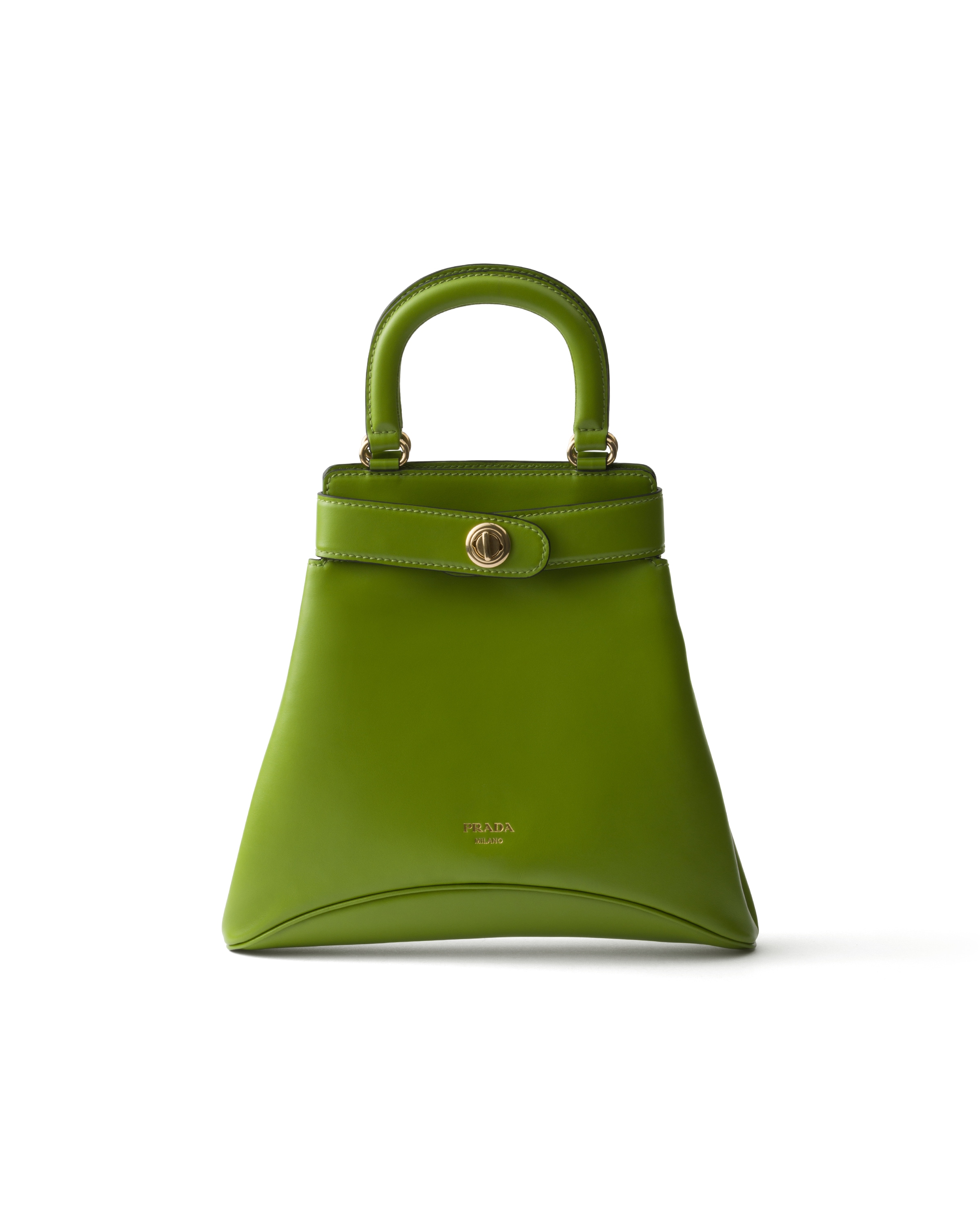 Sac Prada Carey En Cuir, Femme, Fougère