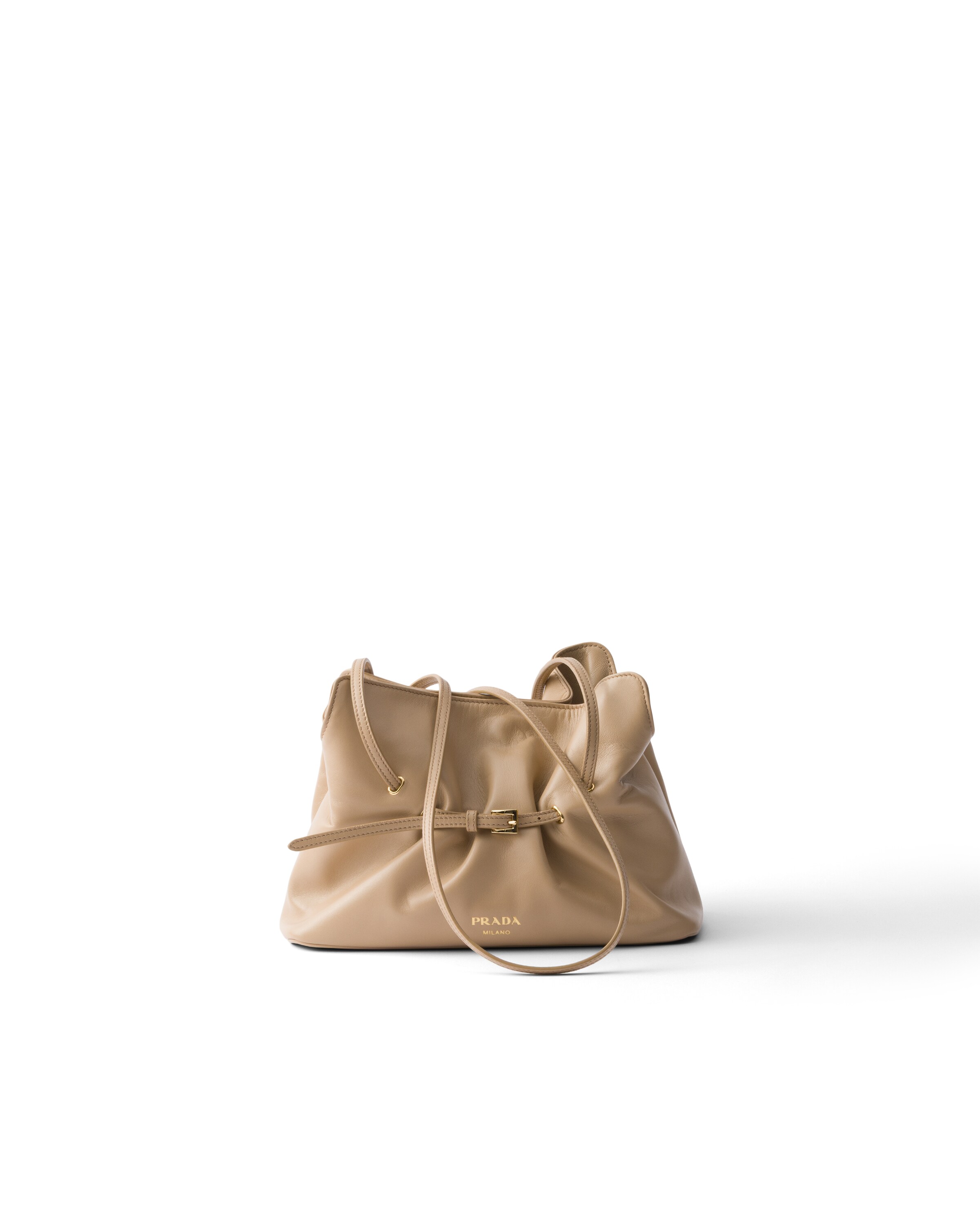 Petit Sac Prada Dada En Cuir Nappa, Femme, Beige Sable