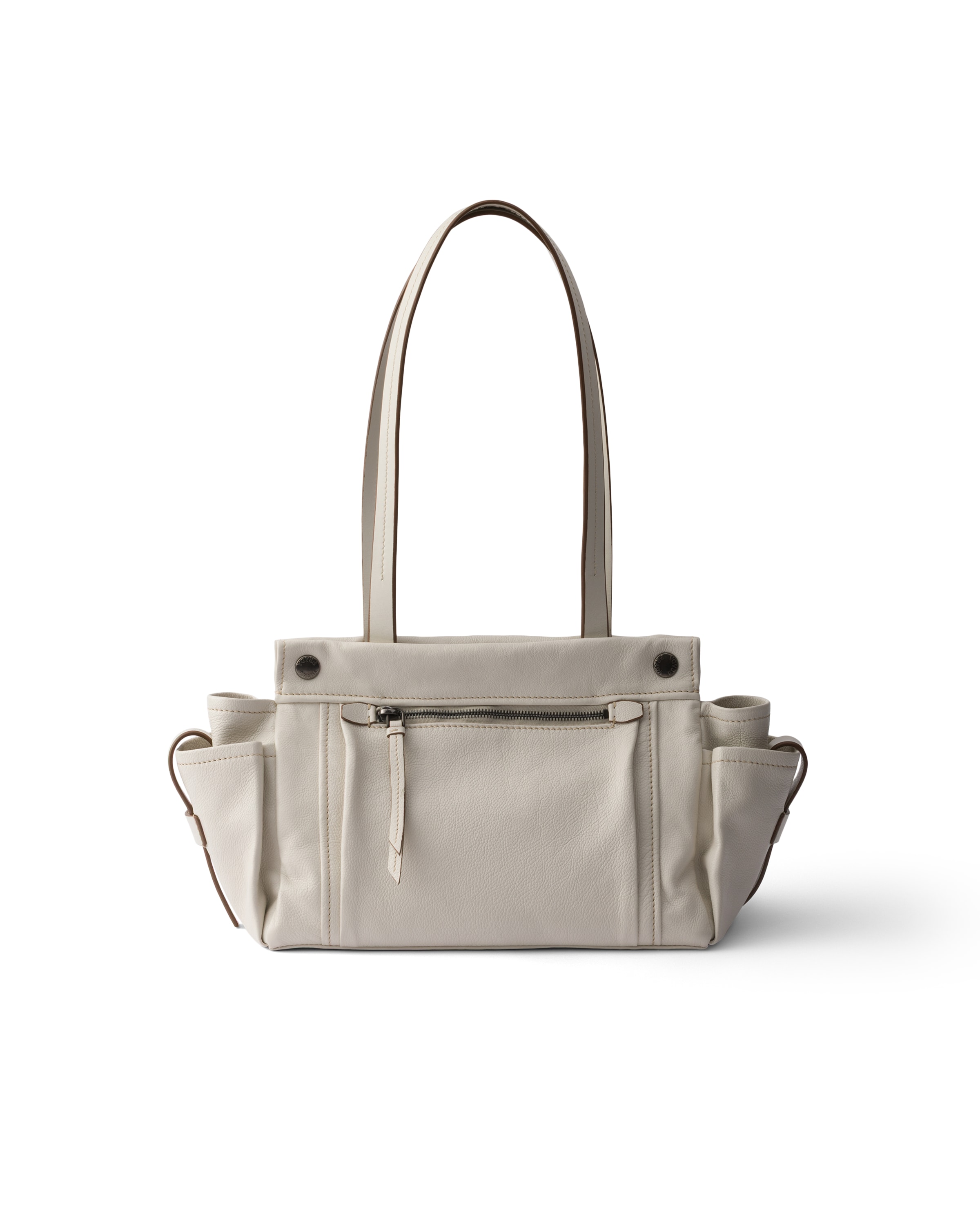 Prada Route Medium Leather Tote Bag