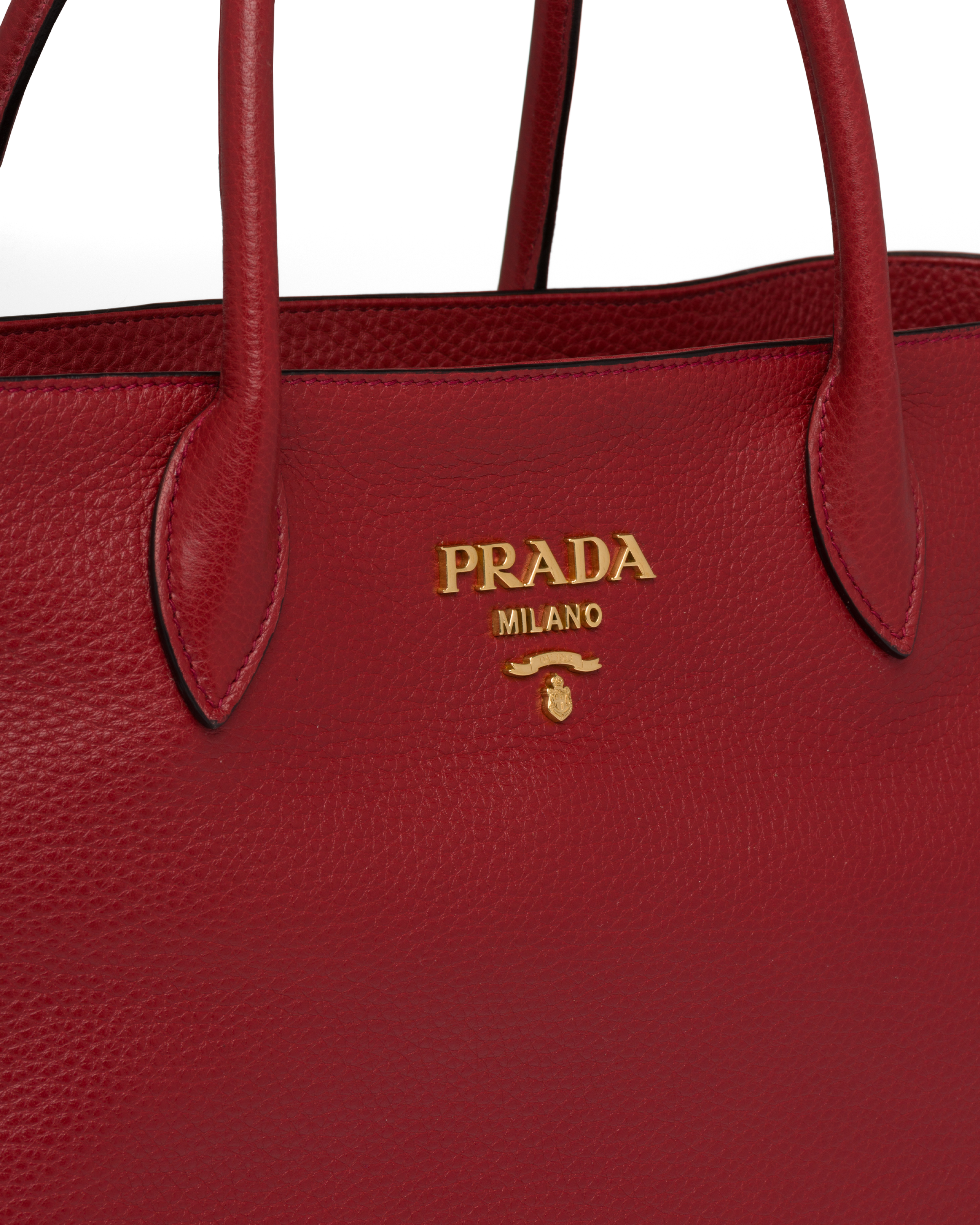 prada red interior bag