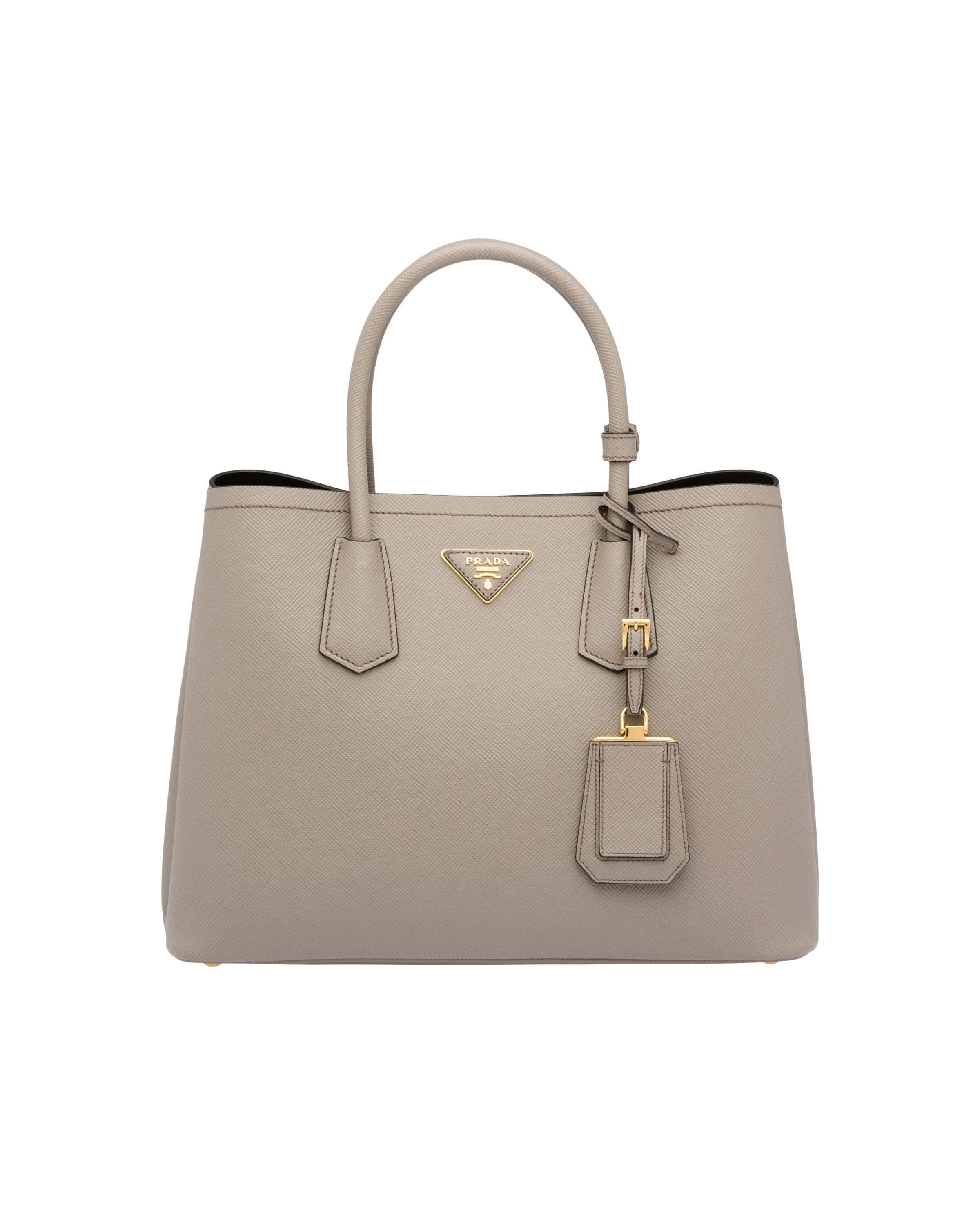 prada double bag grey