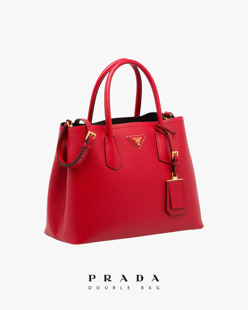 red leather prada bag
