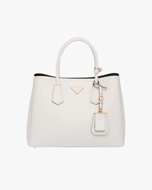 prada white handbag