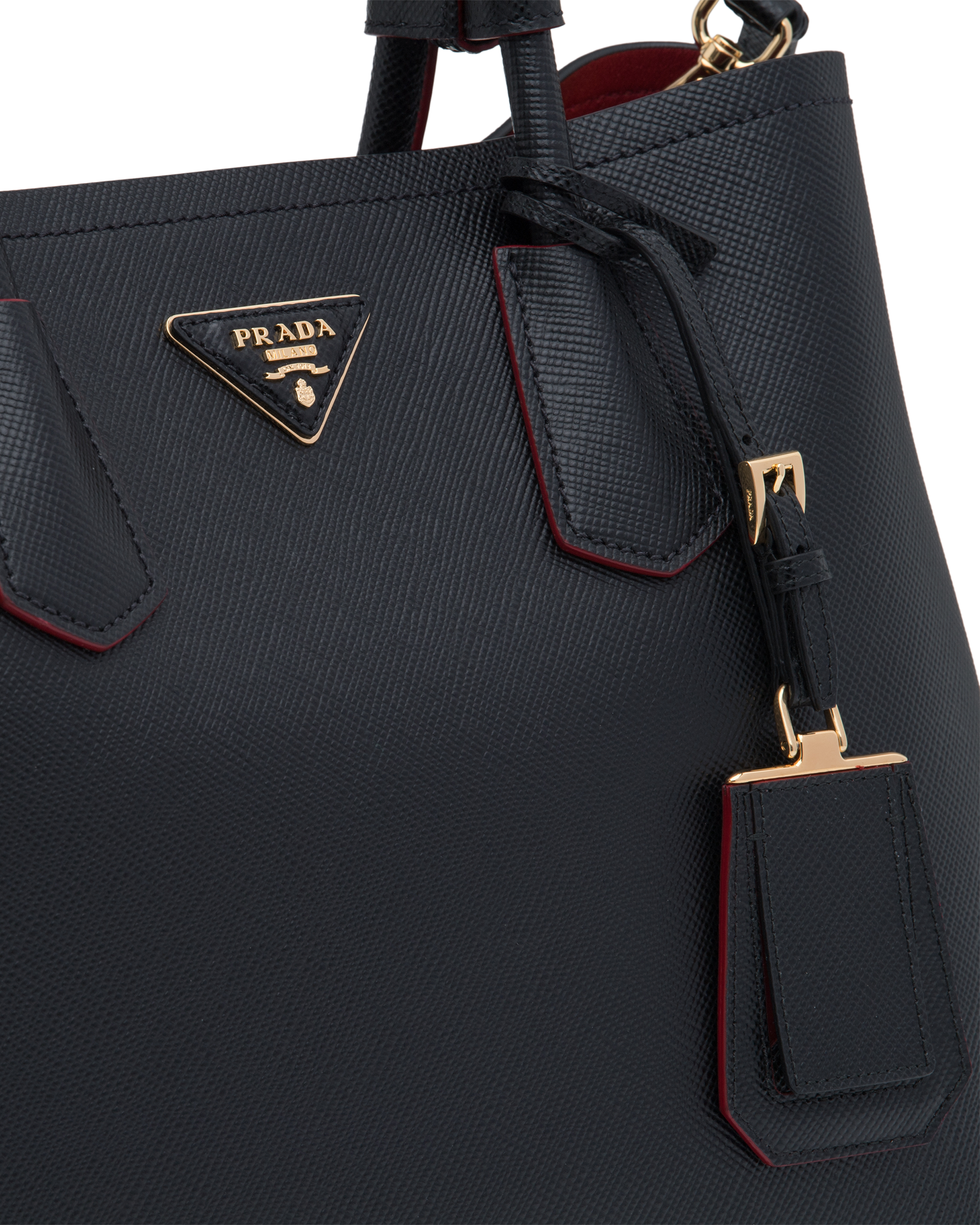 Medium Saffiano Leather Double Prada Bag
