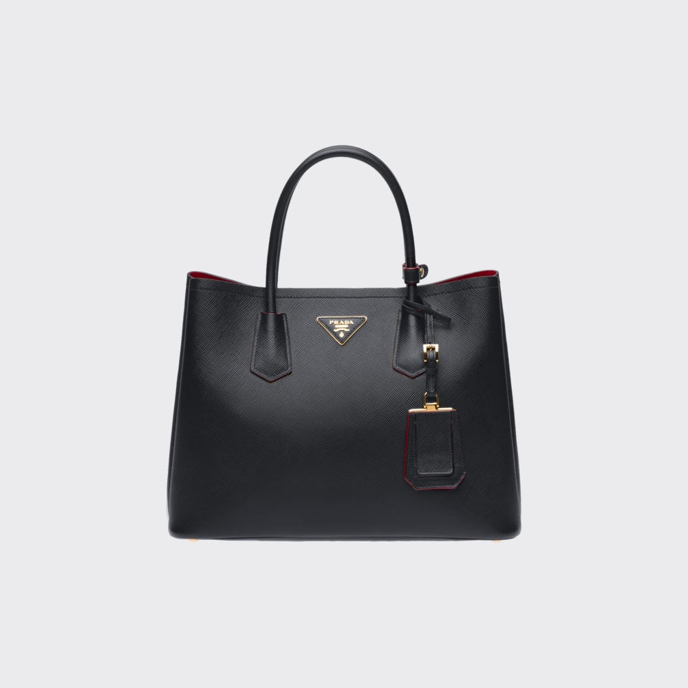 Prada Medium Saffiano Leather Double Prada Bag 1