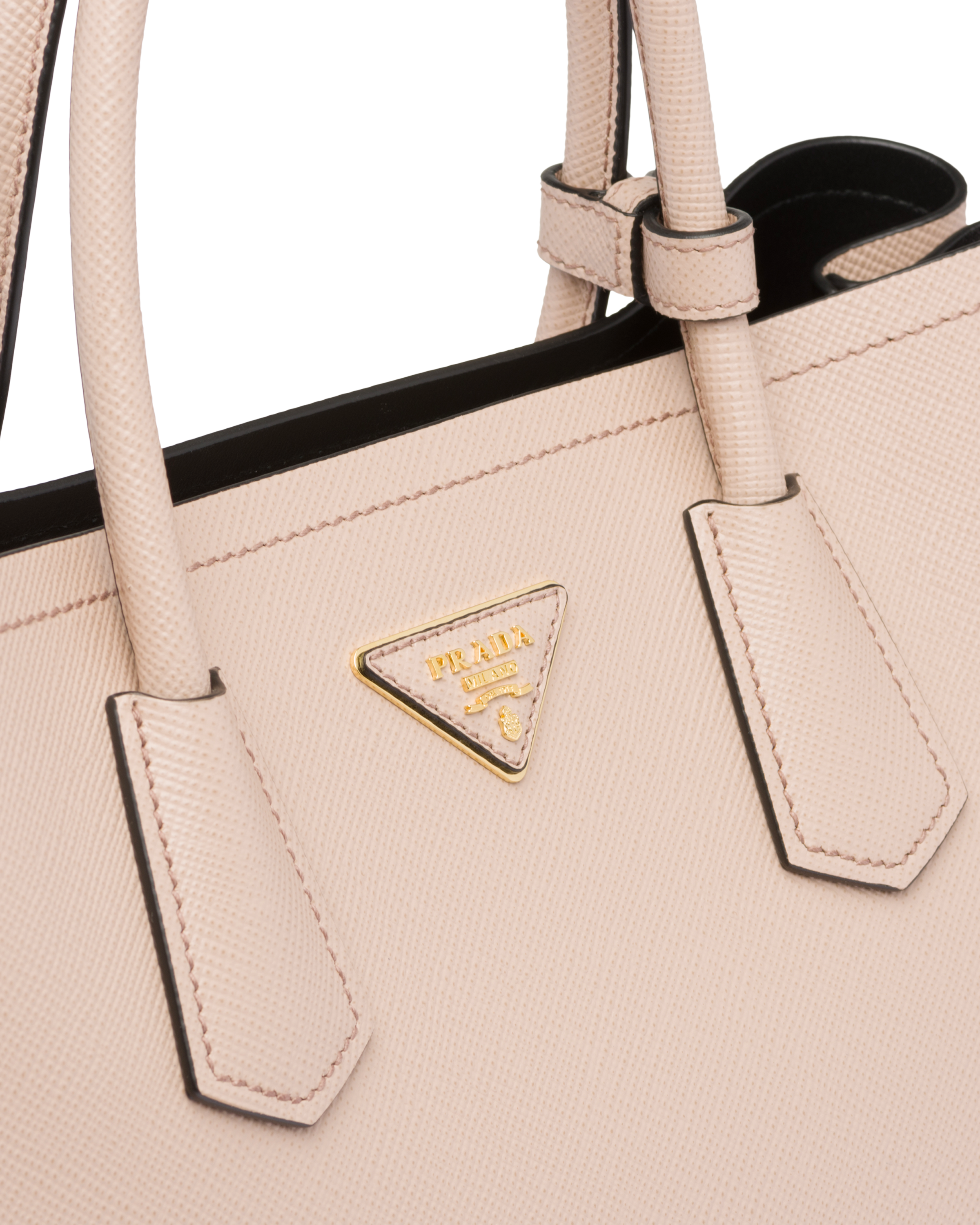 Prada Bolsa Prada Double média em couro Saffiano 6