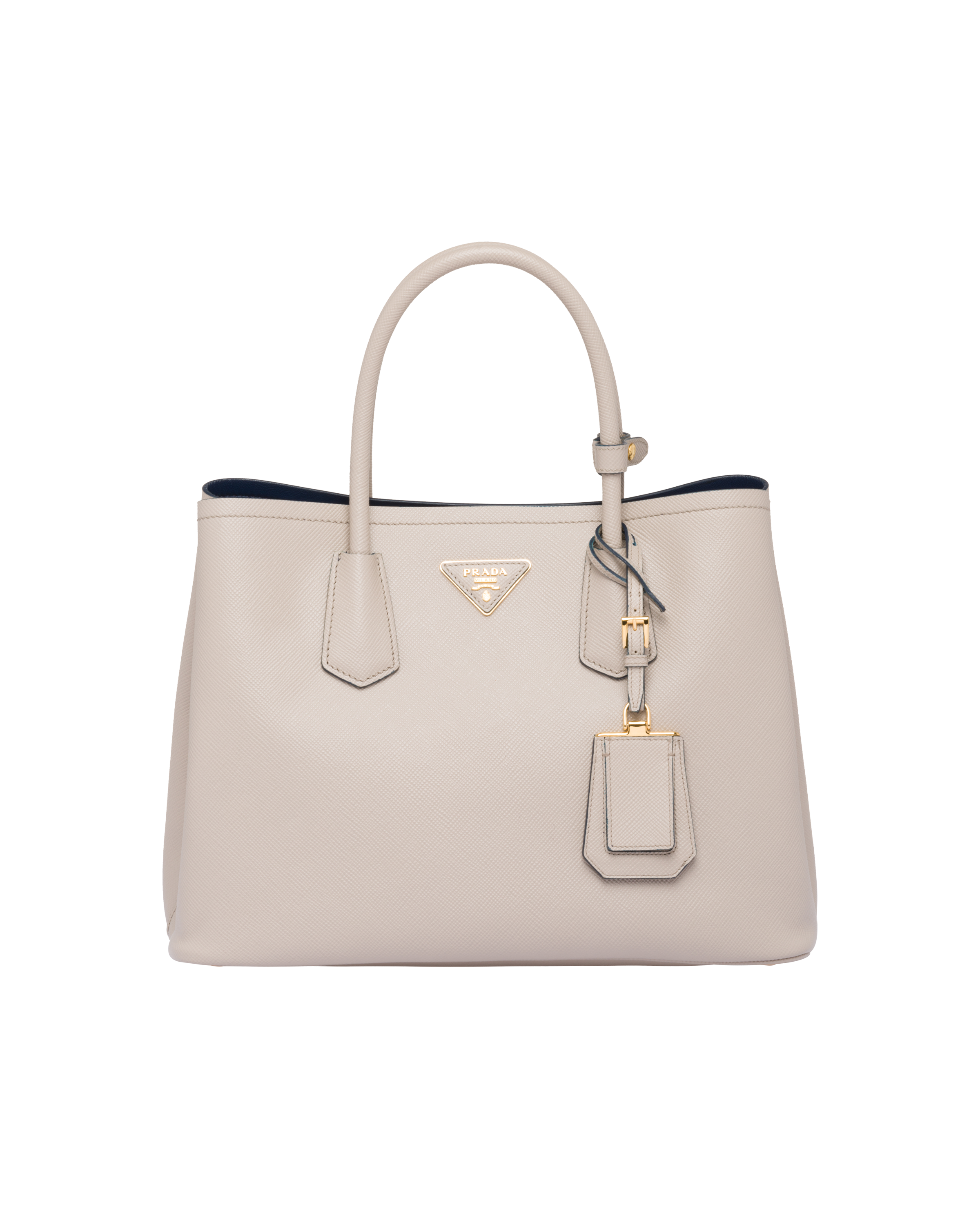 prada saffiano double bucket bag