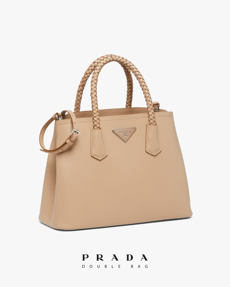 prada double zip tote