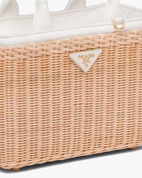 prada wicker tote