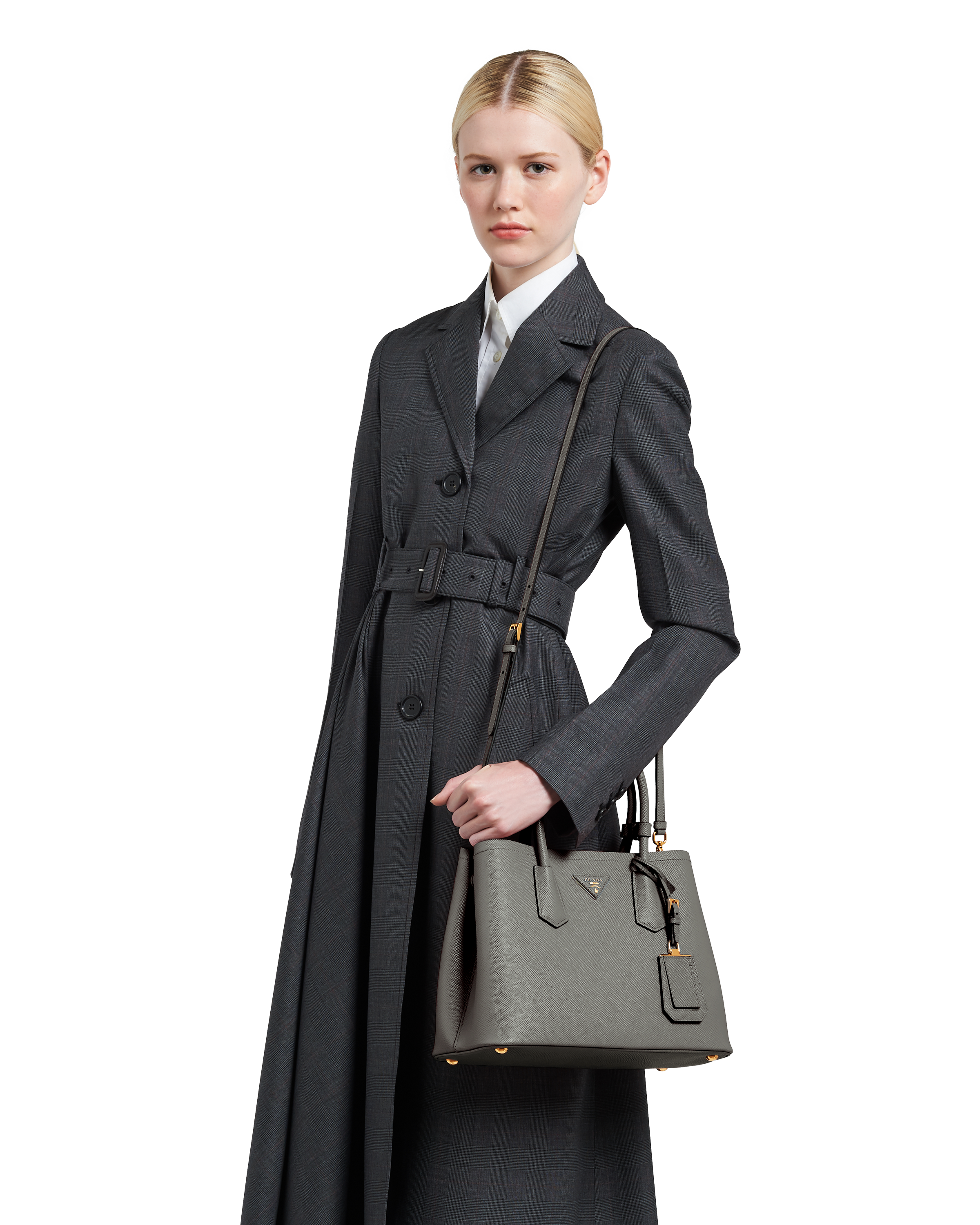 Prada dual 2025 leather bag