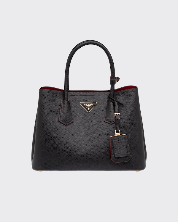 Prada Double medium Saffiano leather bag Prada Double medium Saffiano leather bag