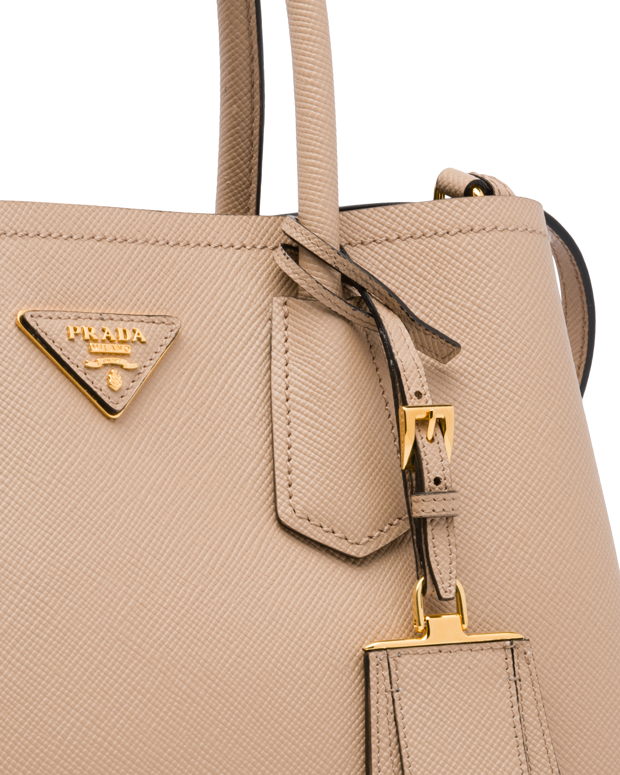 prada large double tote