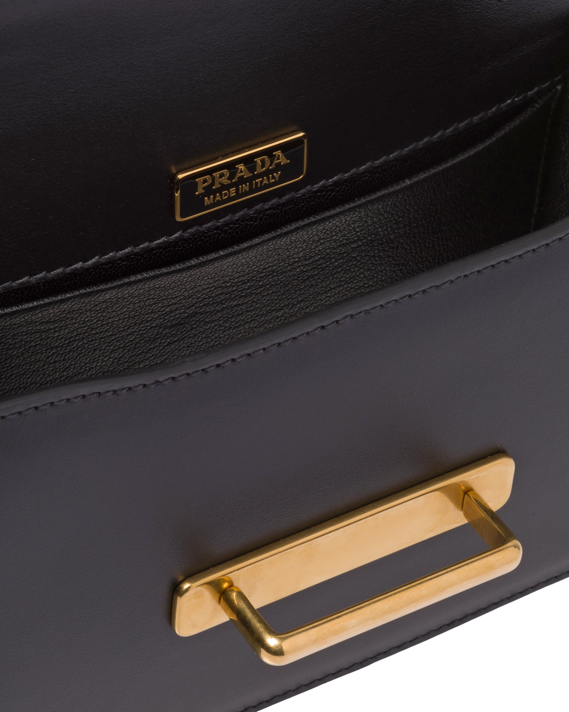 Black Leather Prada Cahier Bag | Prada