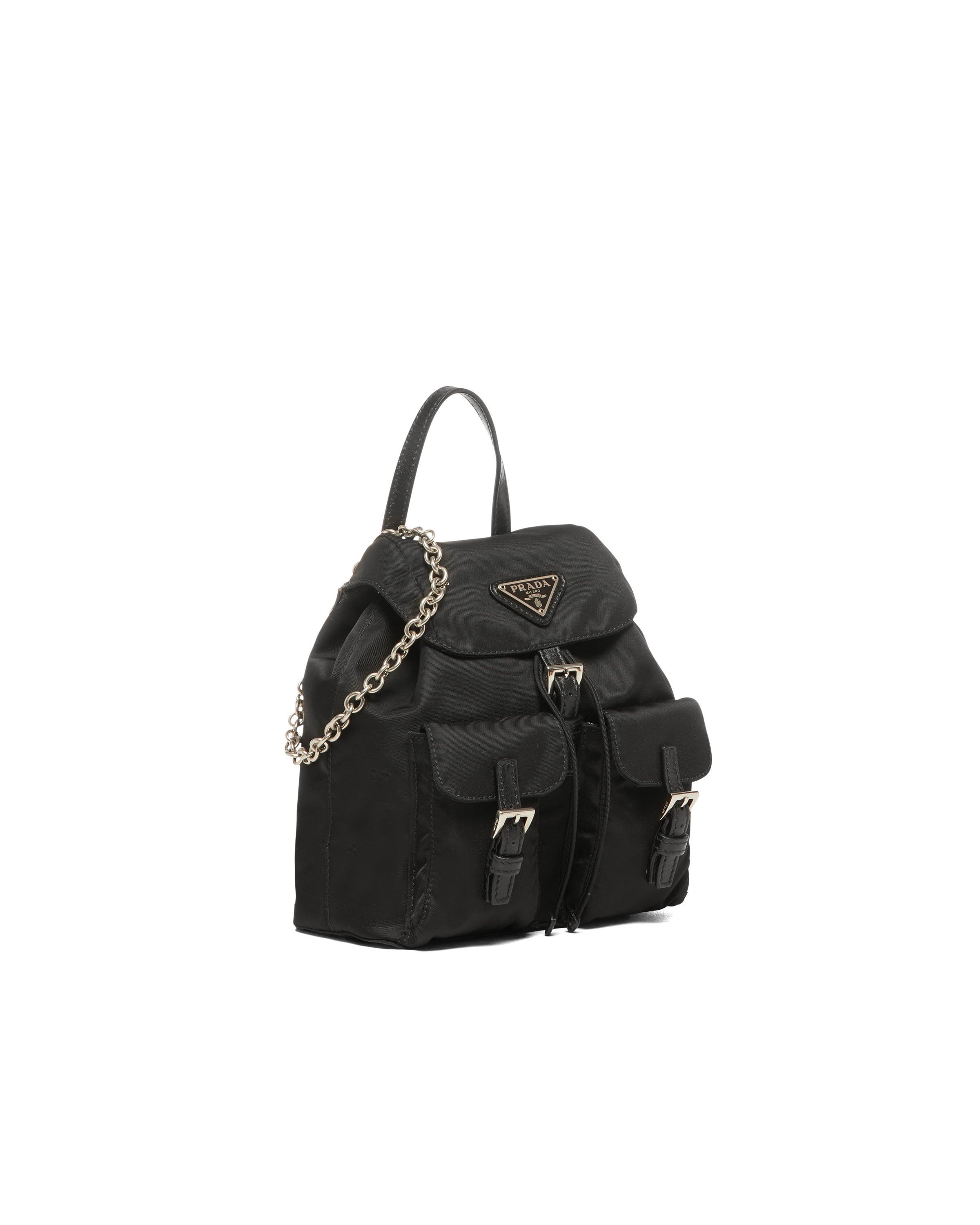 Prada Re-Nylon Multi-Pocket Backpack - Black