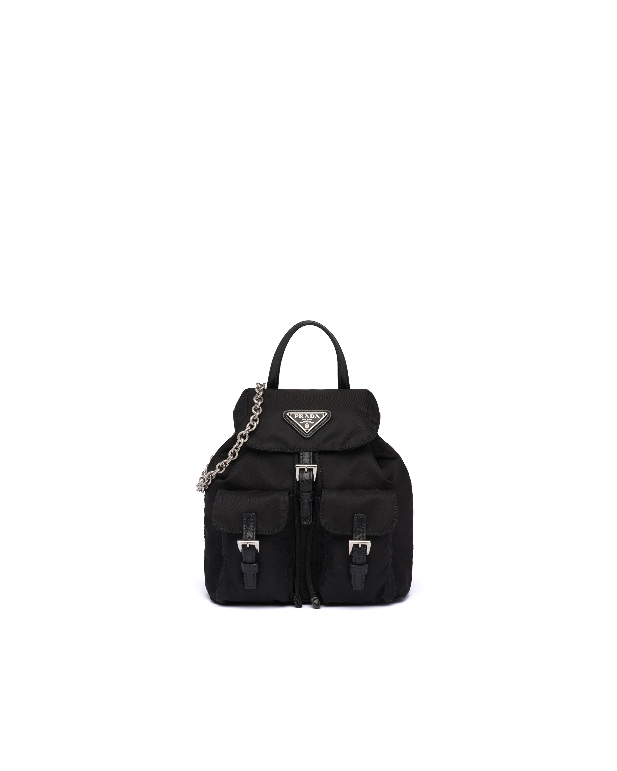 prada nylon backpack mini