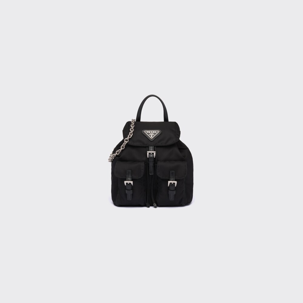Black Nylon mini backpack Prada
