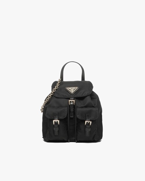 prada chain backpack