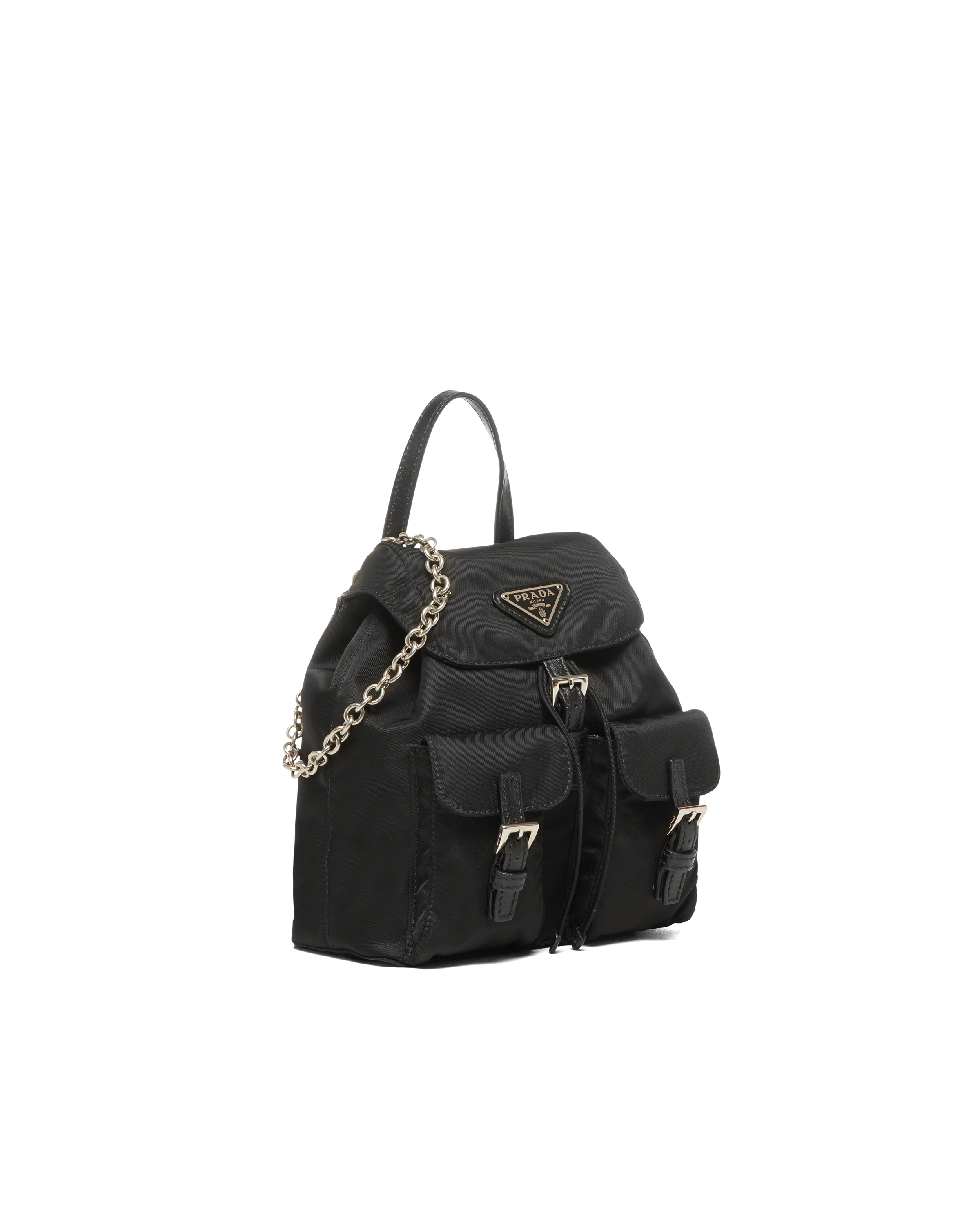 Black Nylon mini backpack Prada