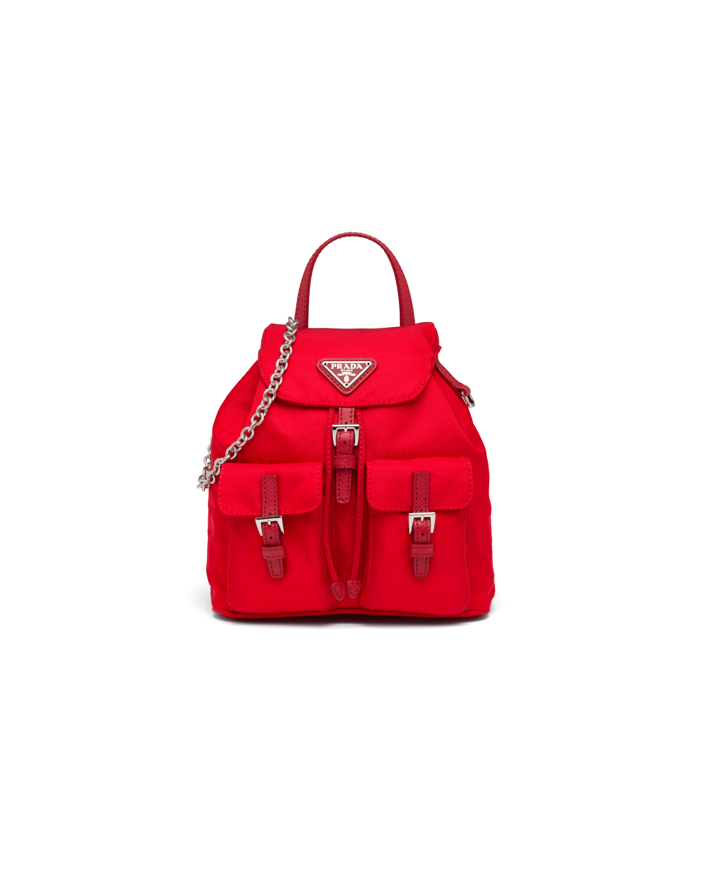 prada nylon red bag