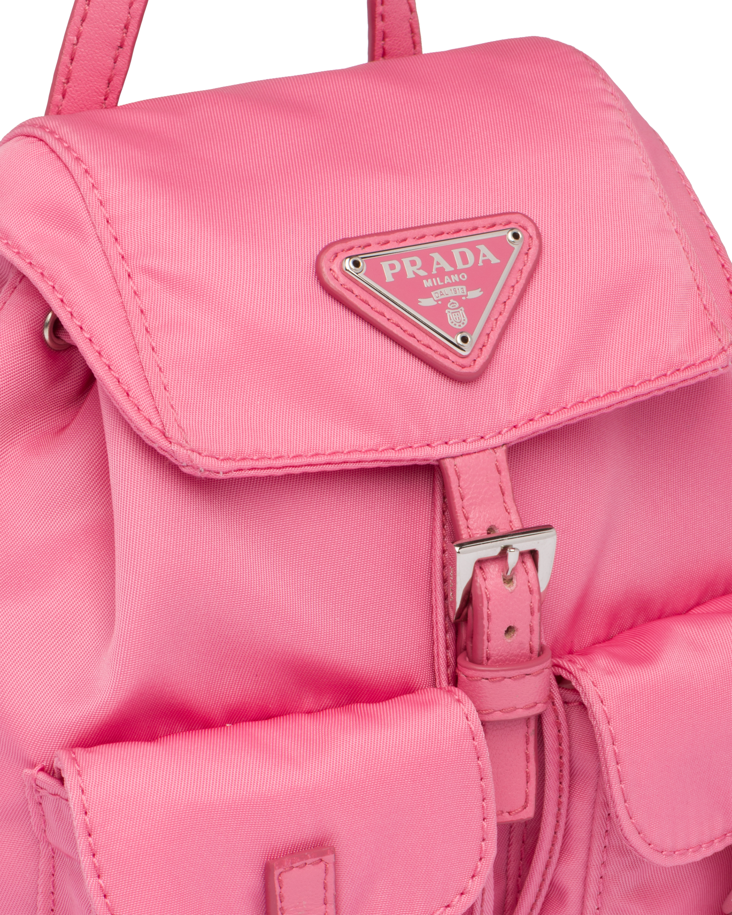 prada pink backpack