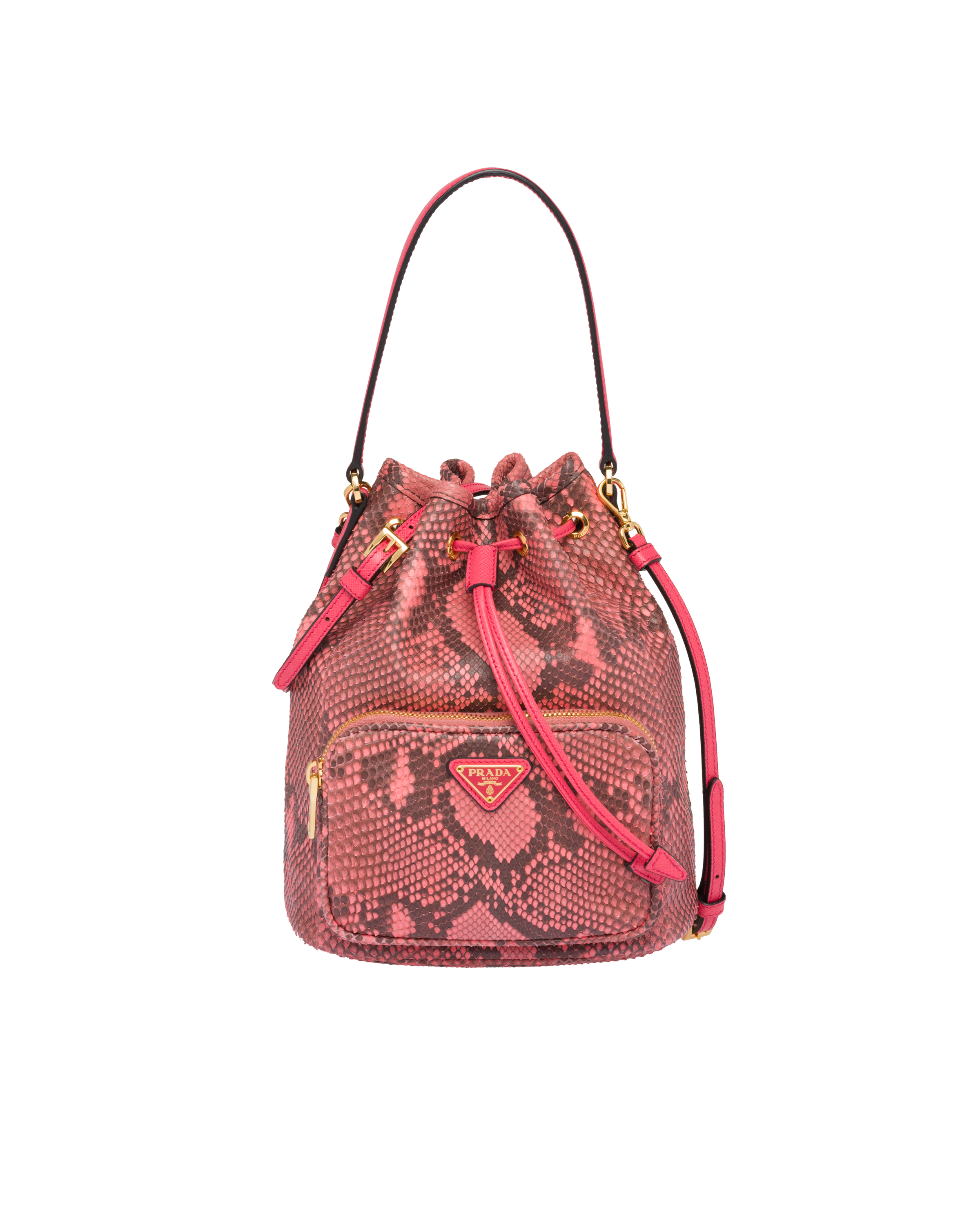 prada duet leather shoulder bag