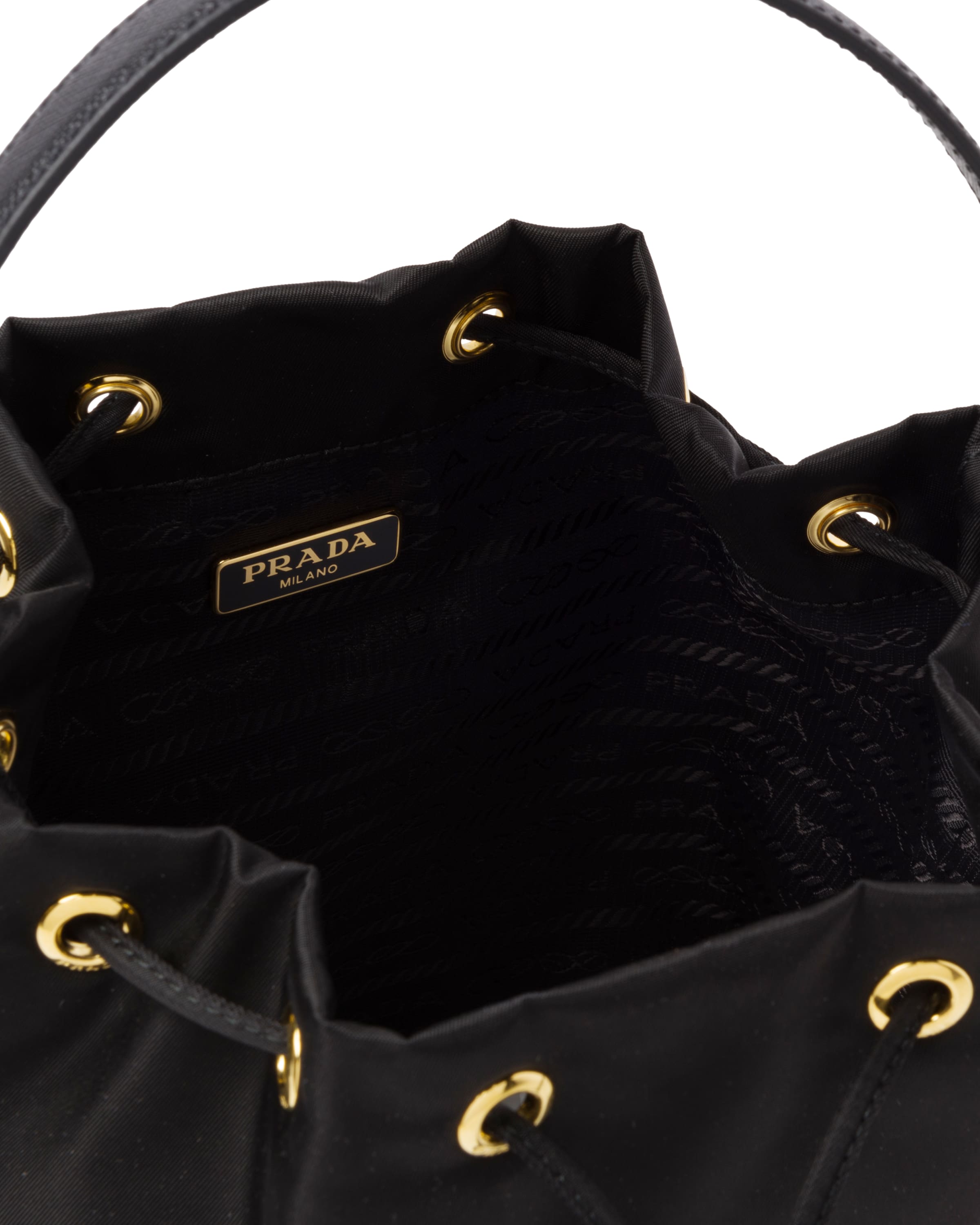 Black Nylon Prada Duet Shoulder Bag Prada