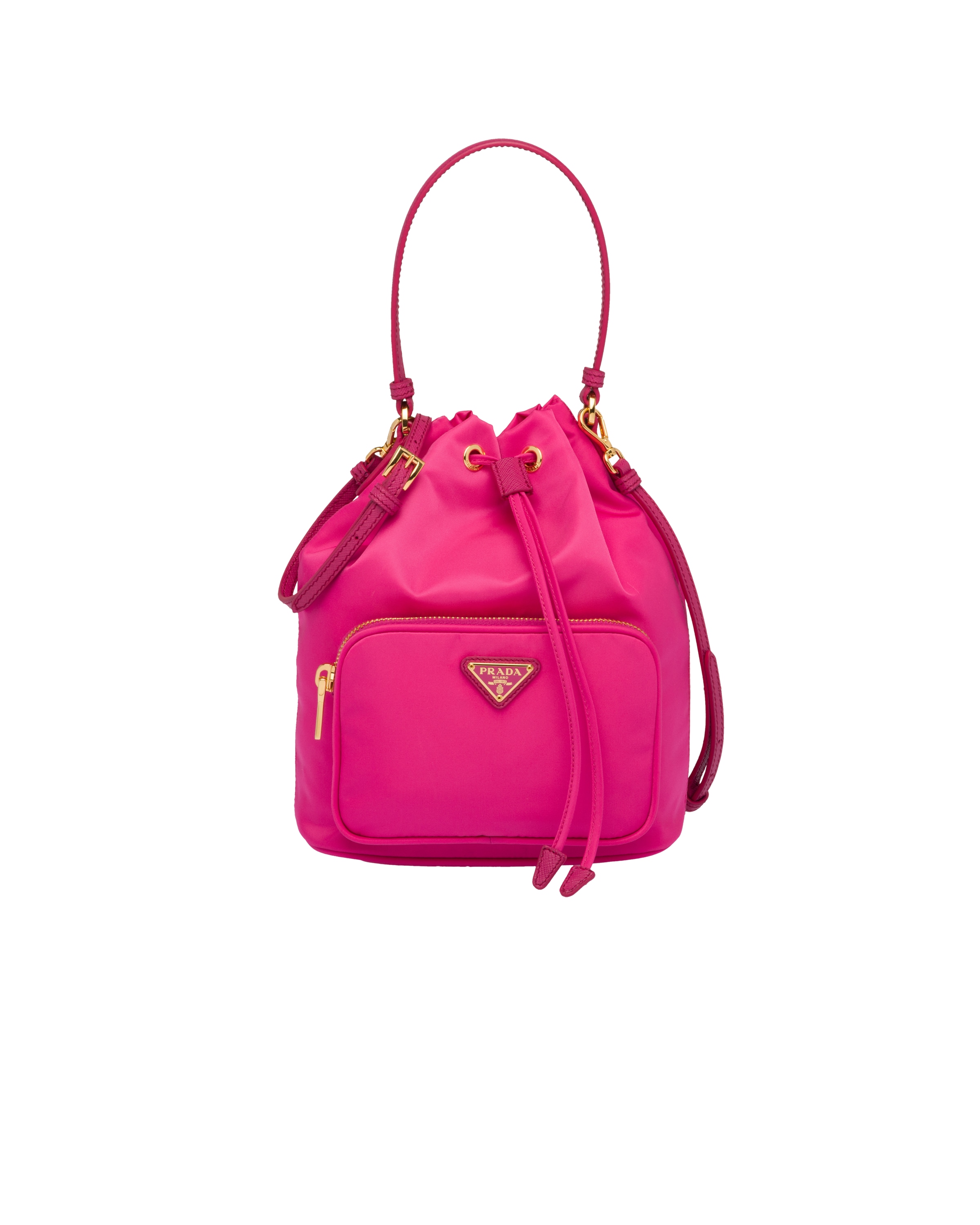 prada duet leather shoulder bag
