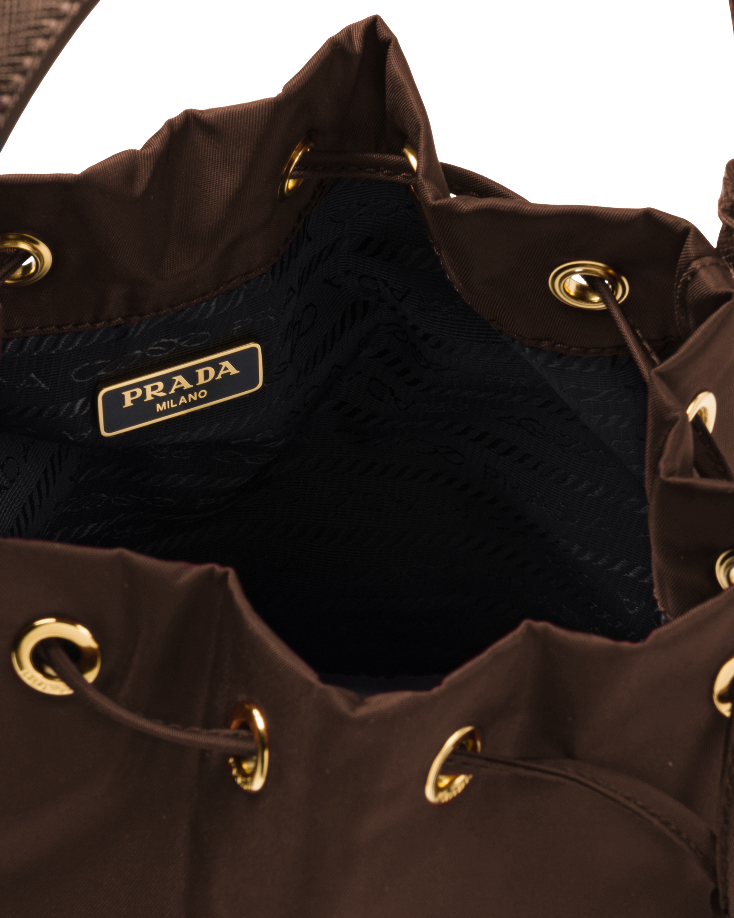 chocolate brown prada bolsa