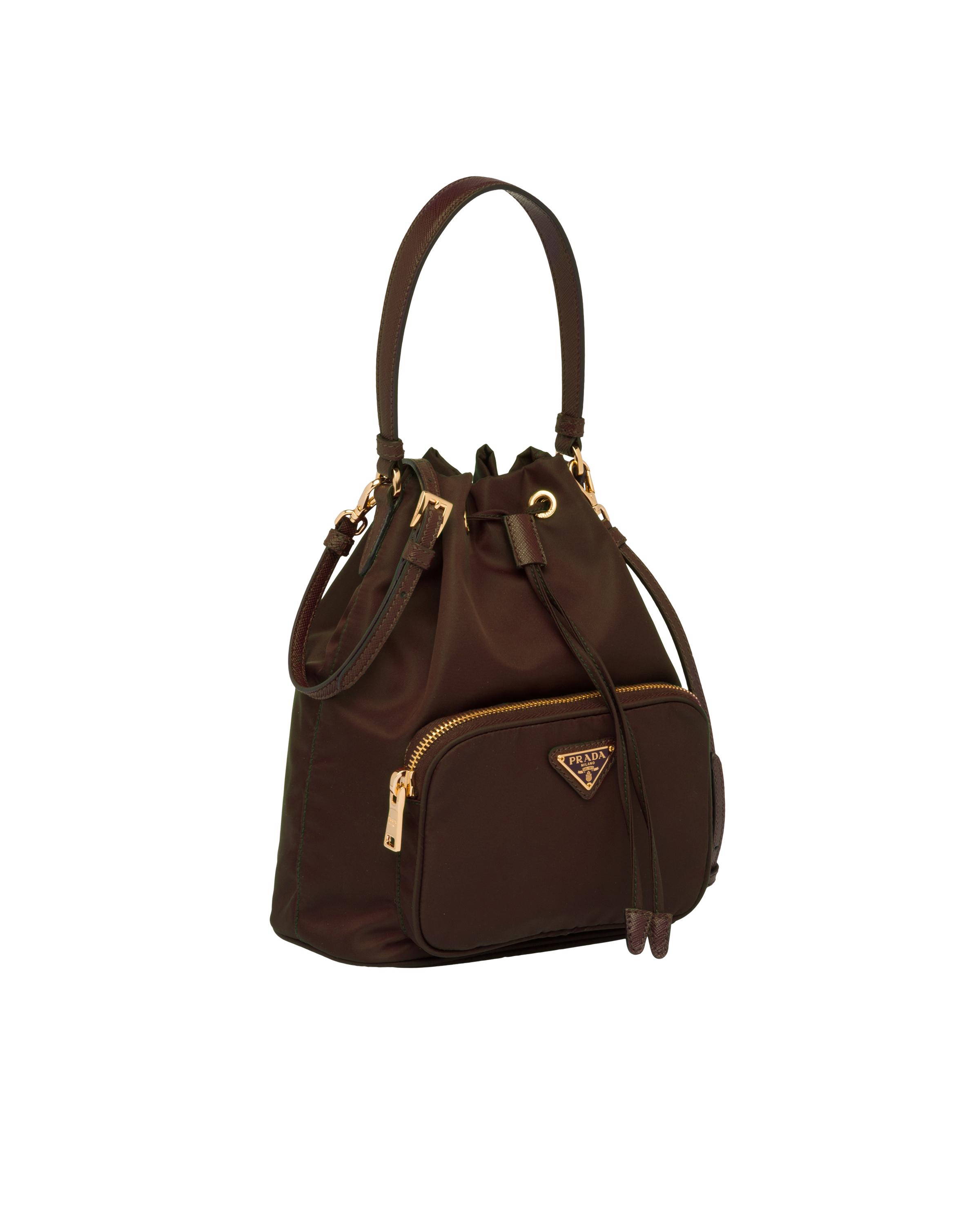 chocolate brown prada bolsa