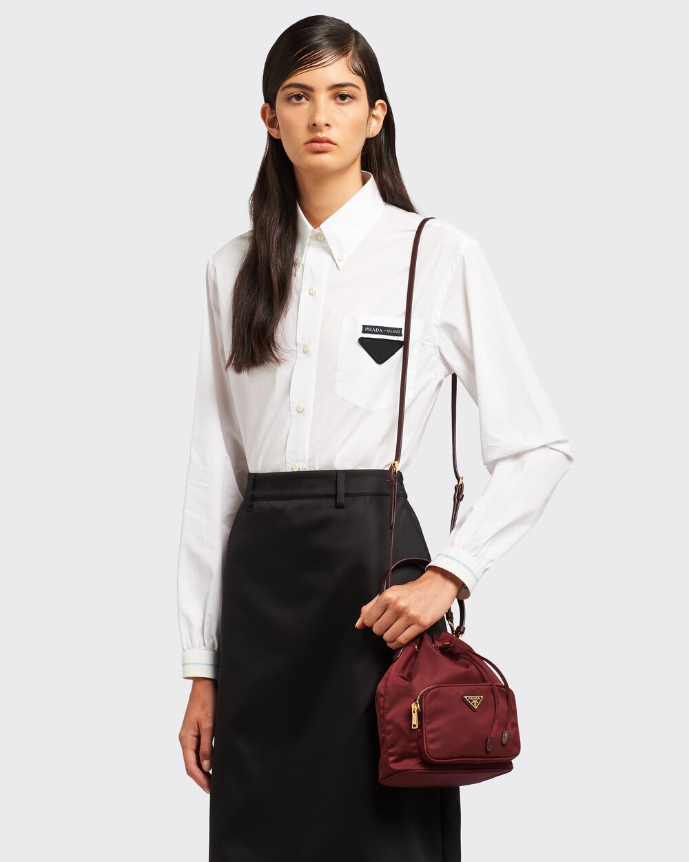 prada adjustable fabric shoulder strap