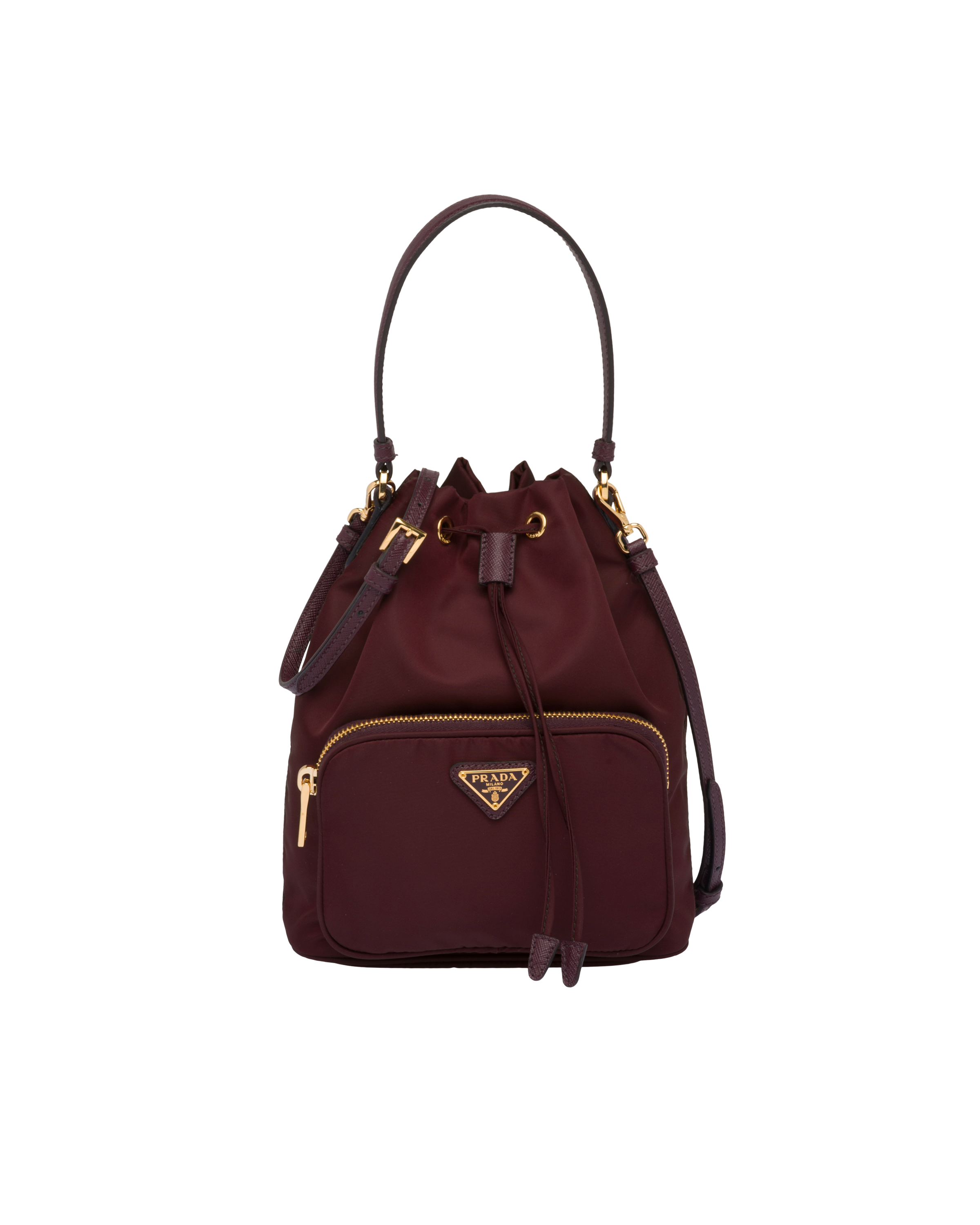 prada tessuto bucket bag