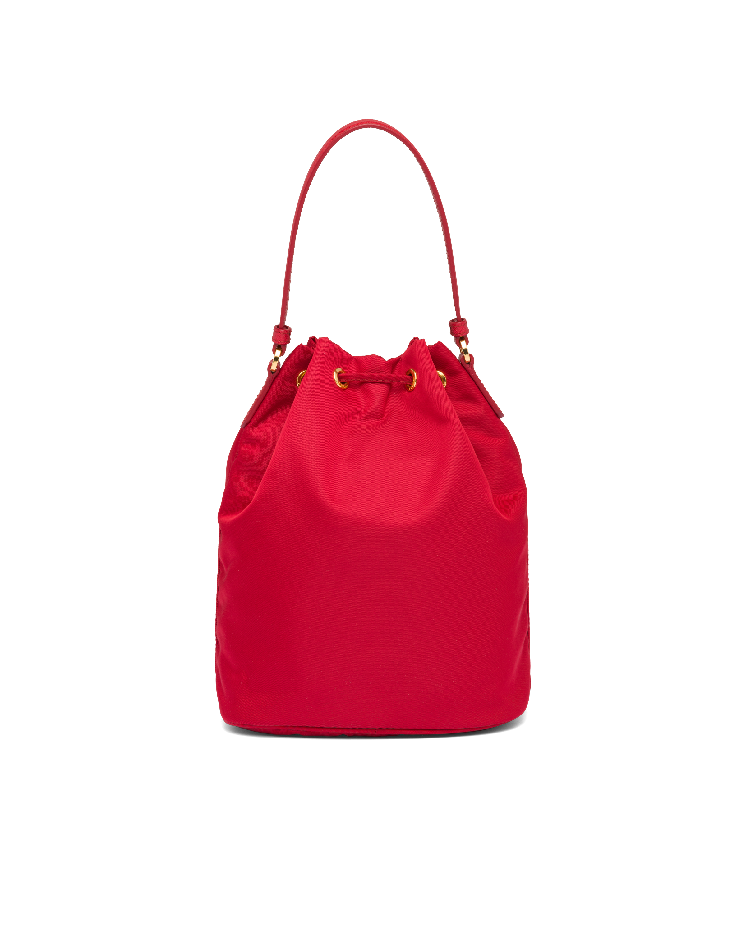 Prada red bucket bag outlet