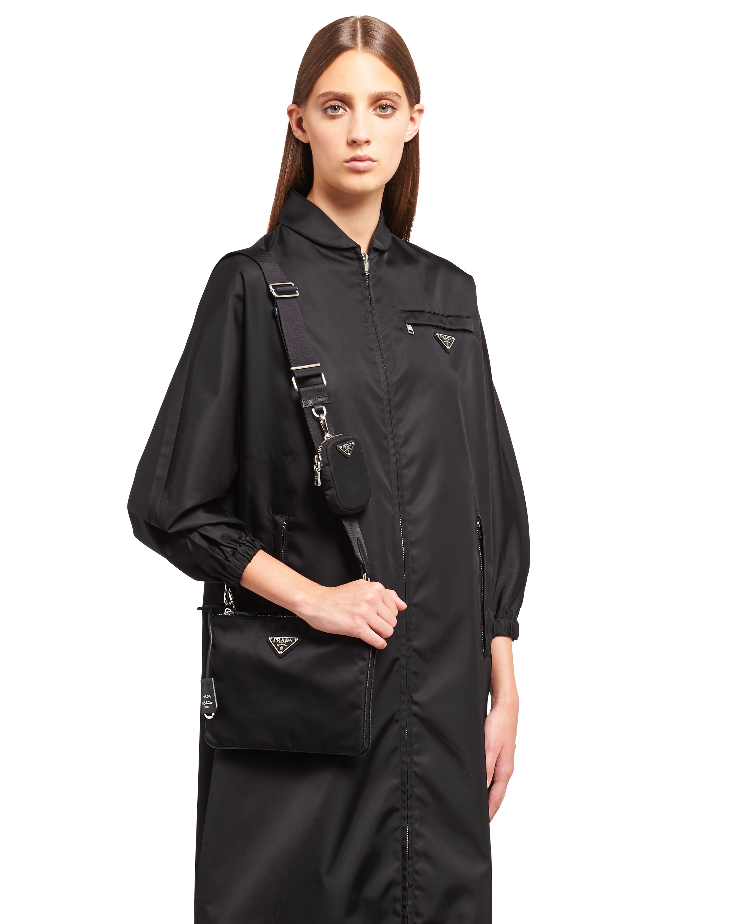 Black Nylon ReEdition 2000 Shoulder Bag Prada