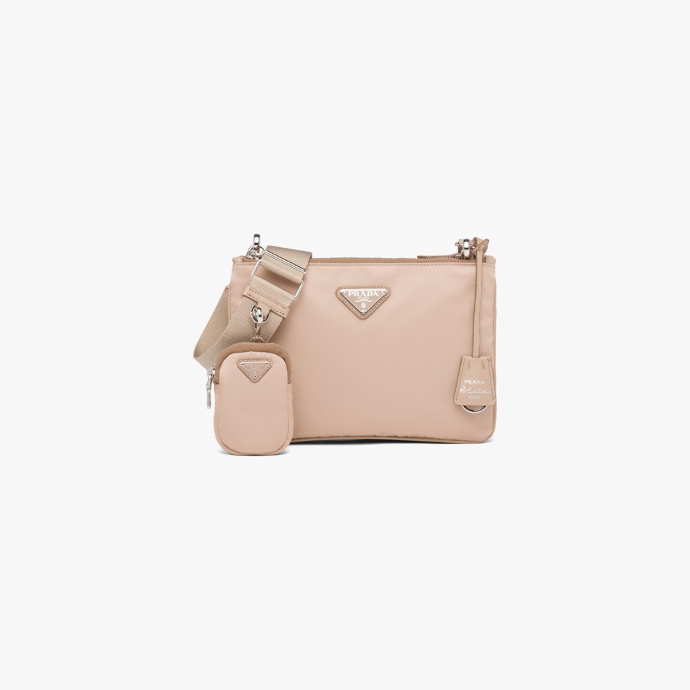 Cameo Beige Nylon ReEdition 2000 Shoulder Bag Prada