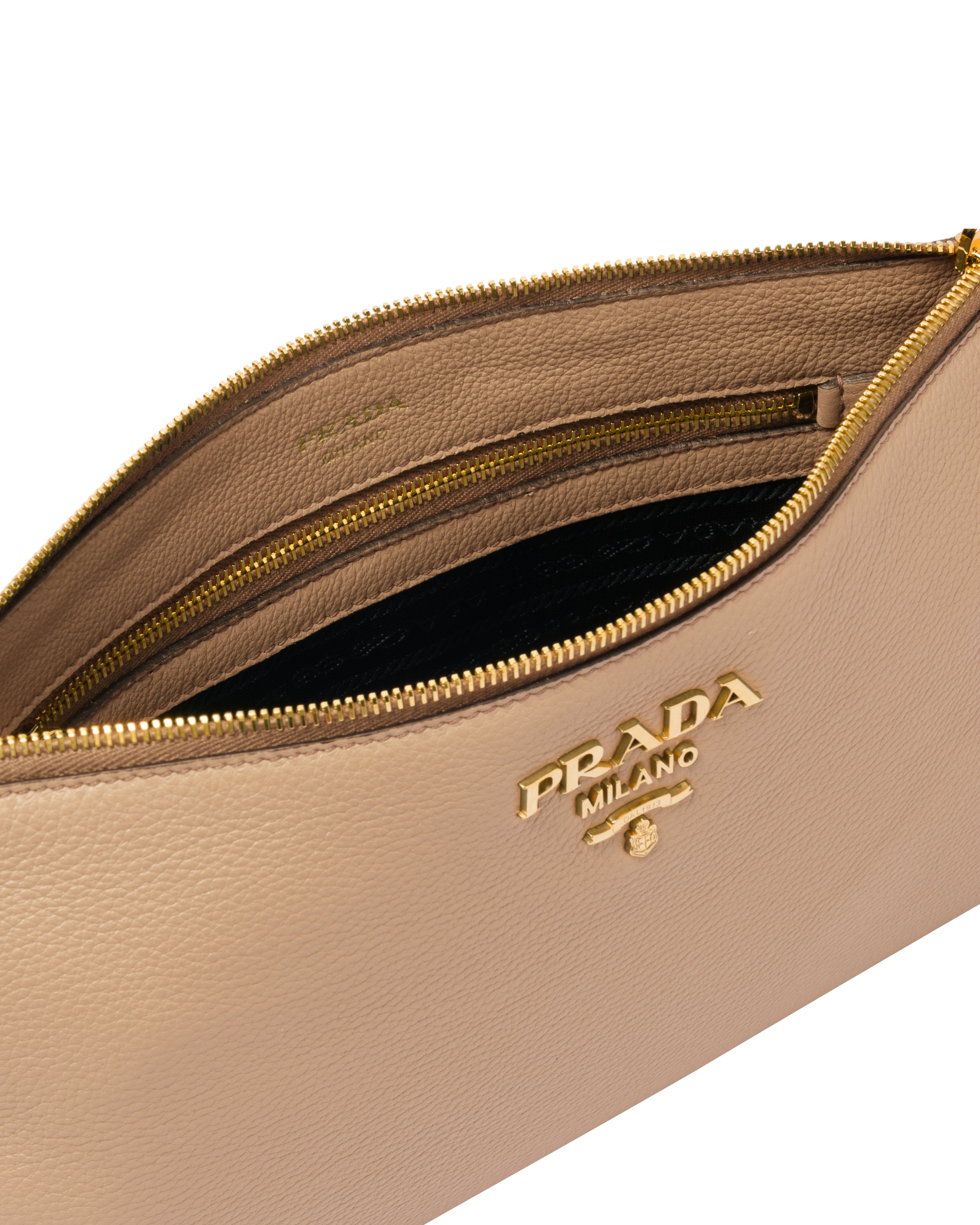 Cameo Beige Leather shoulder bag Prada